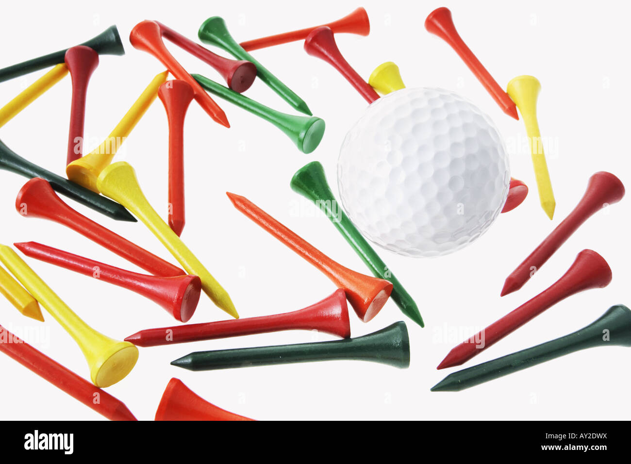 Golf Ball and Tees Stock Photo Alamy