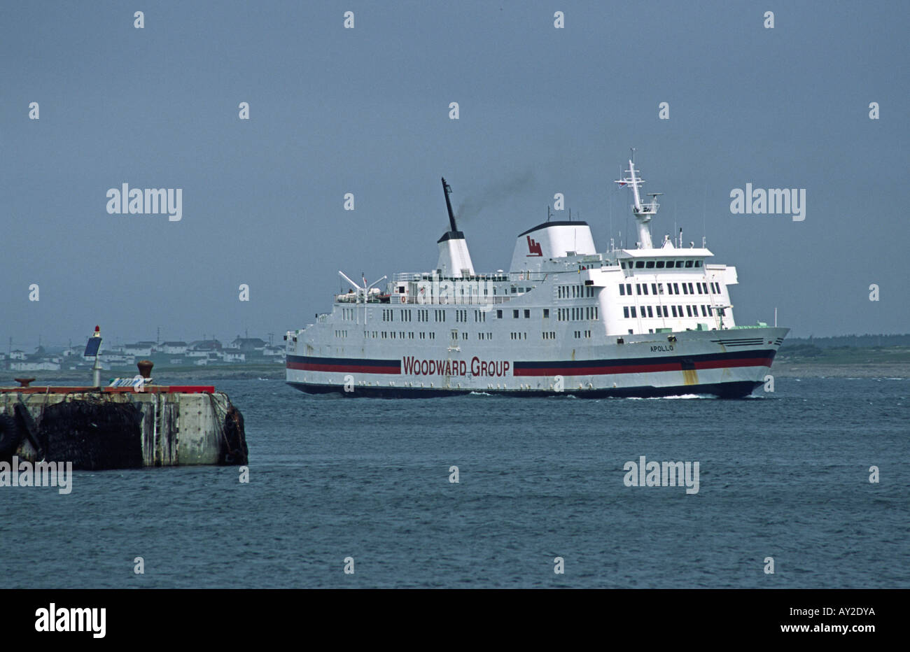 The ferry Apollo arrives at St Barbe at the north of Newfoundland from