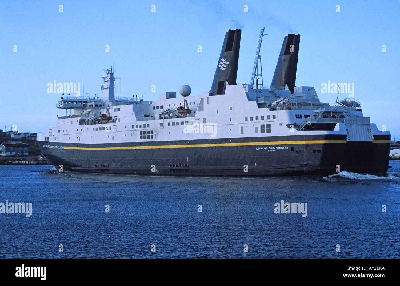 The Marine Atlantic ferry Joseph and Clara Smallwood leaves PortAux