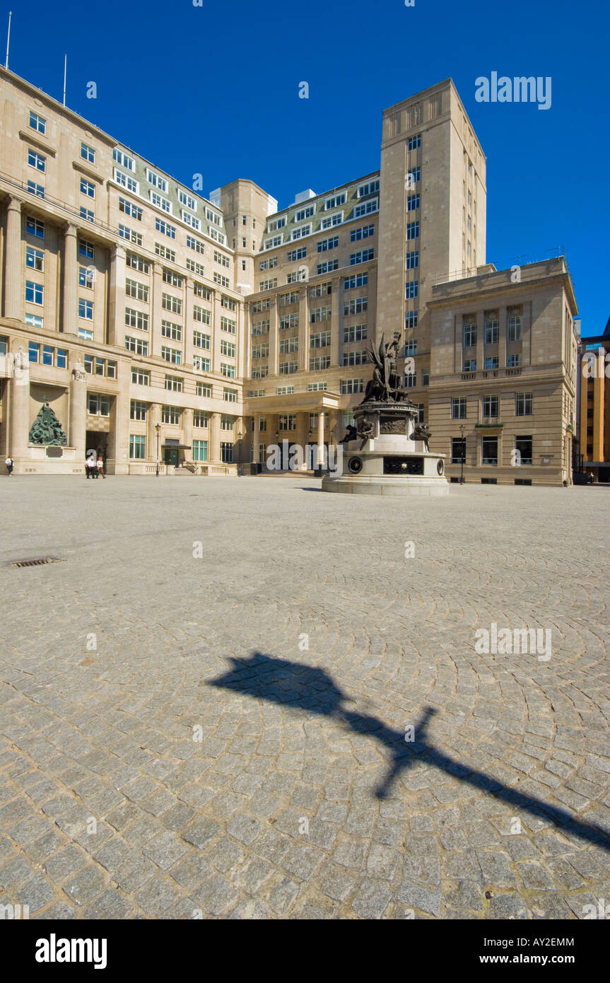 Exchange flags and Horton House Liverpool UK Stock Photo