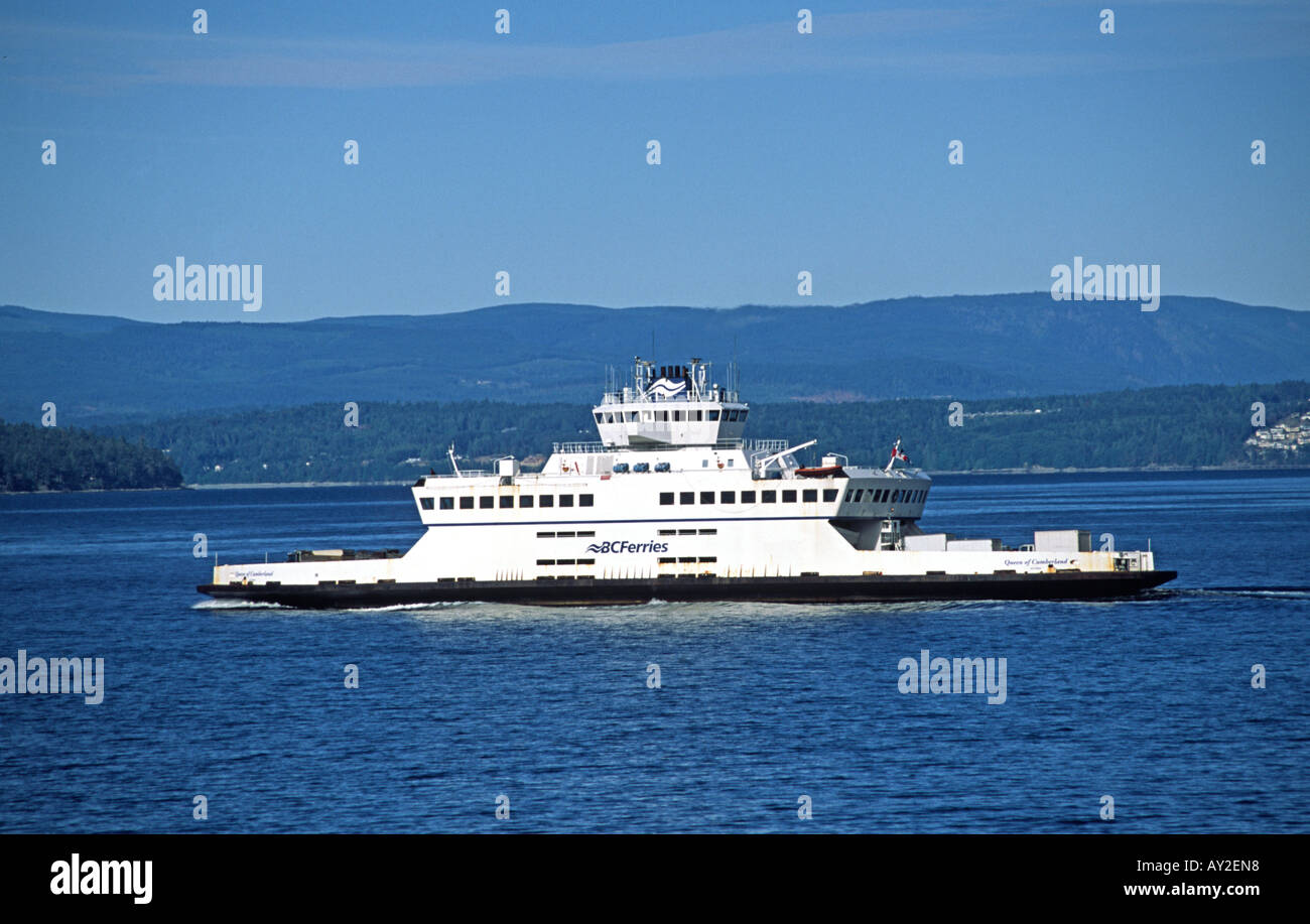 The BC Ferries local ferry Queen of Cumberland leaves Swartz Bay on ...