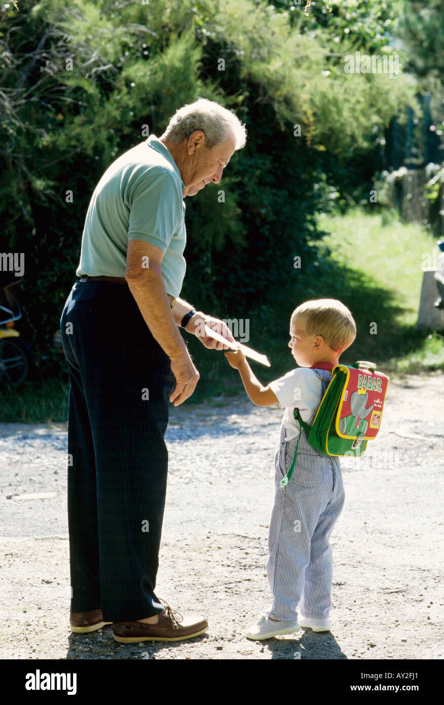 Helping Grandpa Walk