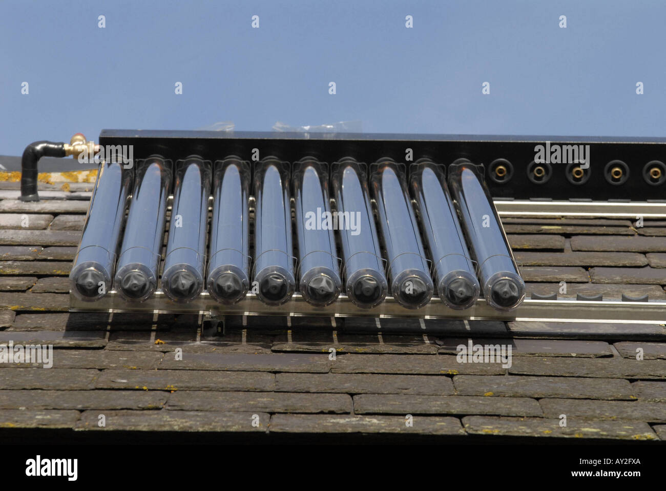Solar Water Heating Solar Water Heating system being installed on the ...
