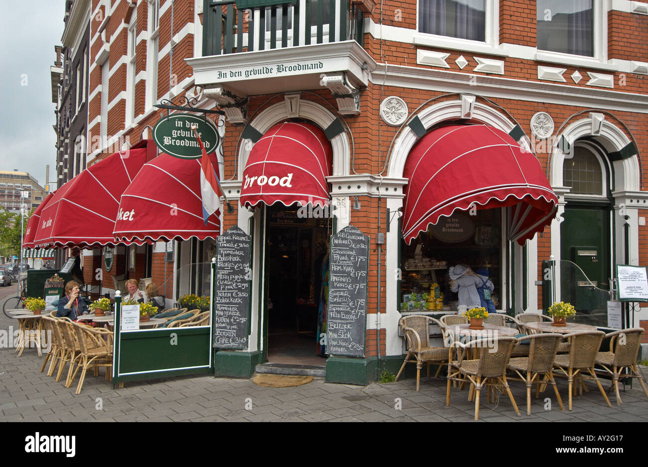 Bakery cafe in Amsterdam, the Netherlands Stock Photo