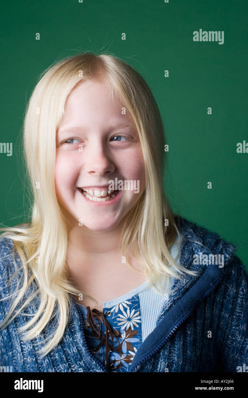 Portrait Caucasian girl Stock Photo - Alamy