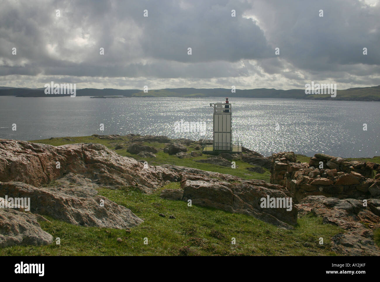 On the island of Muckle Roe, Shetland Stock Photo