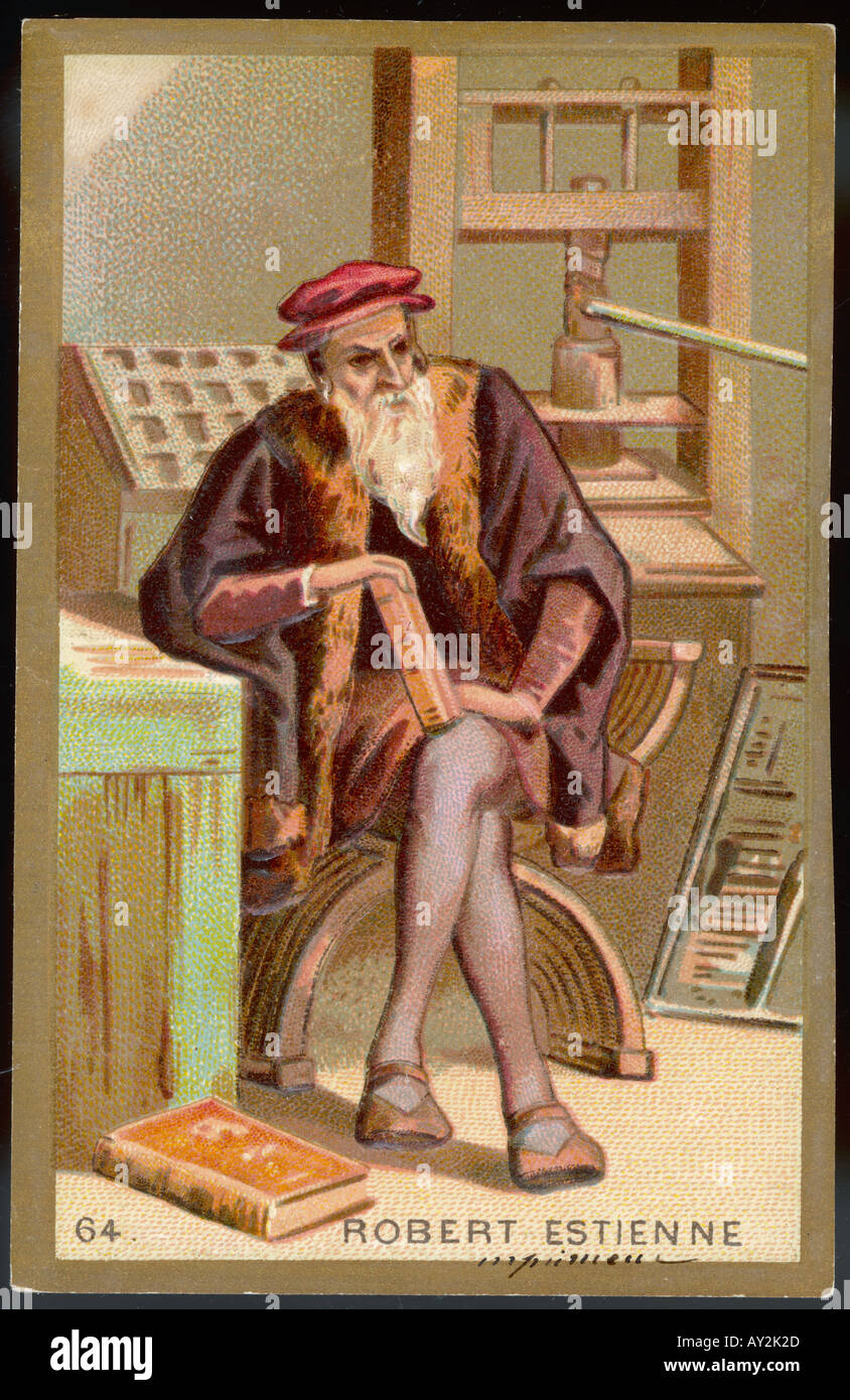 Robert Estienne Stock Photo Alamy