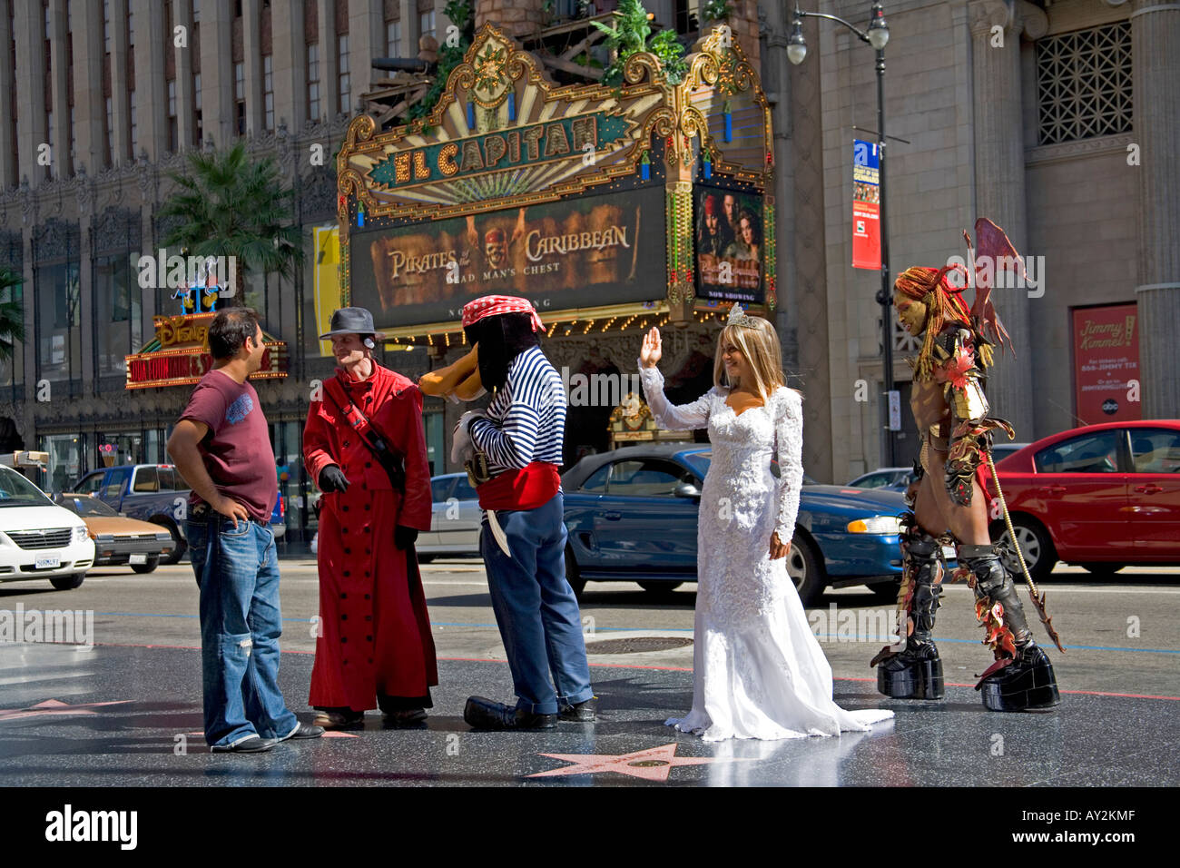 Street Performers Hollywood Boulevard Hollywood and Highland Los
