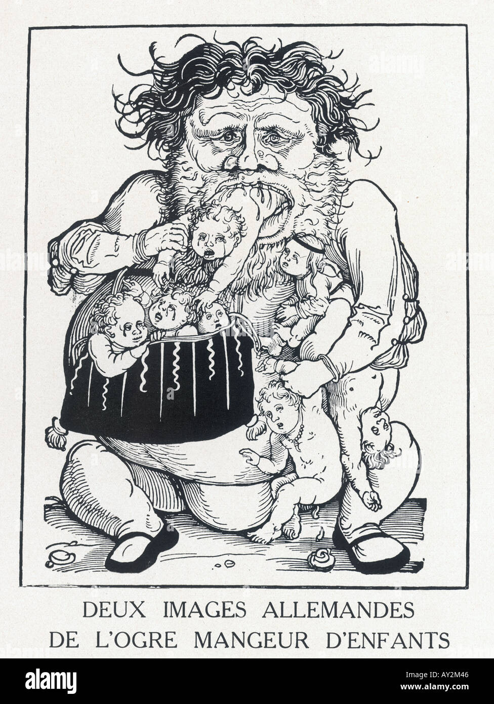 Child Eating Ogre Stock Photo Alamy