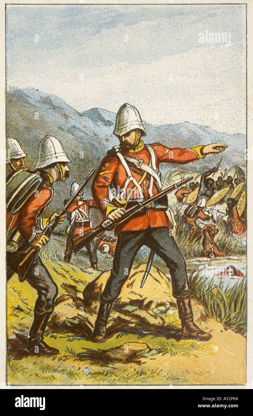 Zulu War 1879 Stock Photo