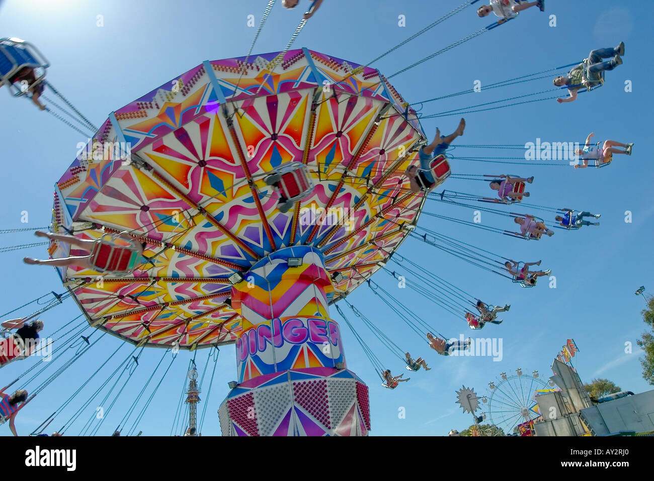 Perth Fair Rides Funfair rides hi-res stock photography and images - Alamy