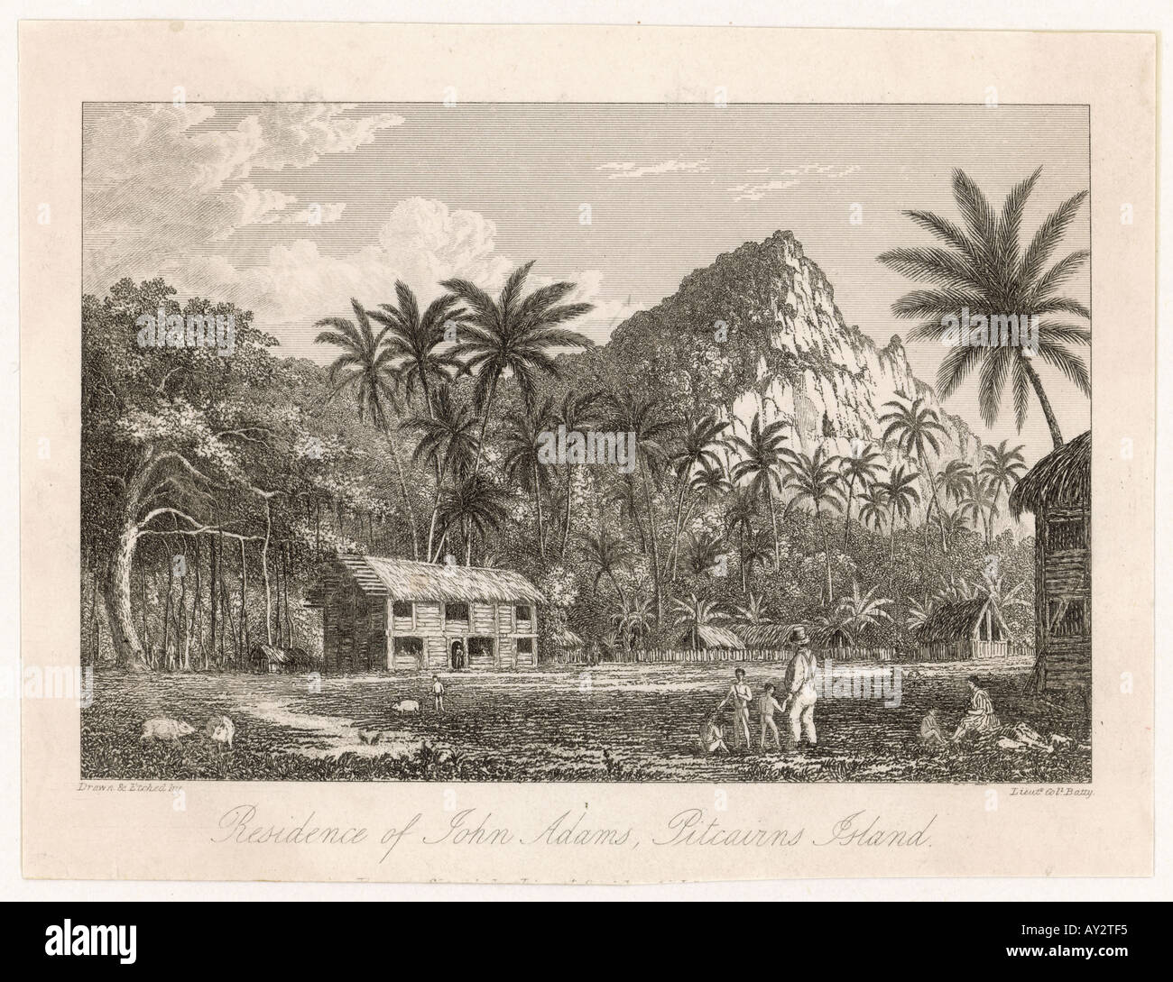 Home On Pitcairn I. Stock Photo