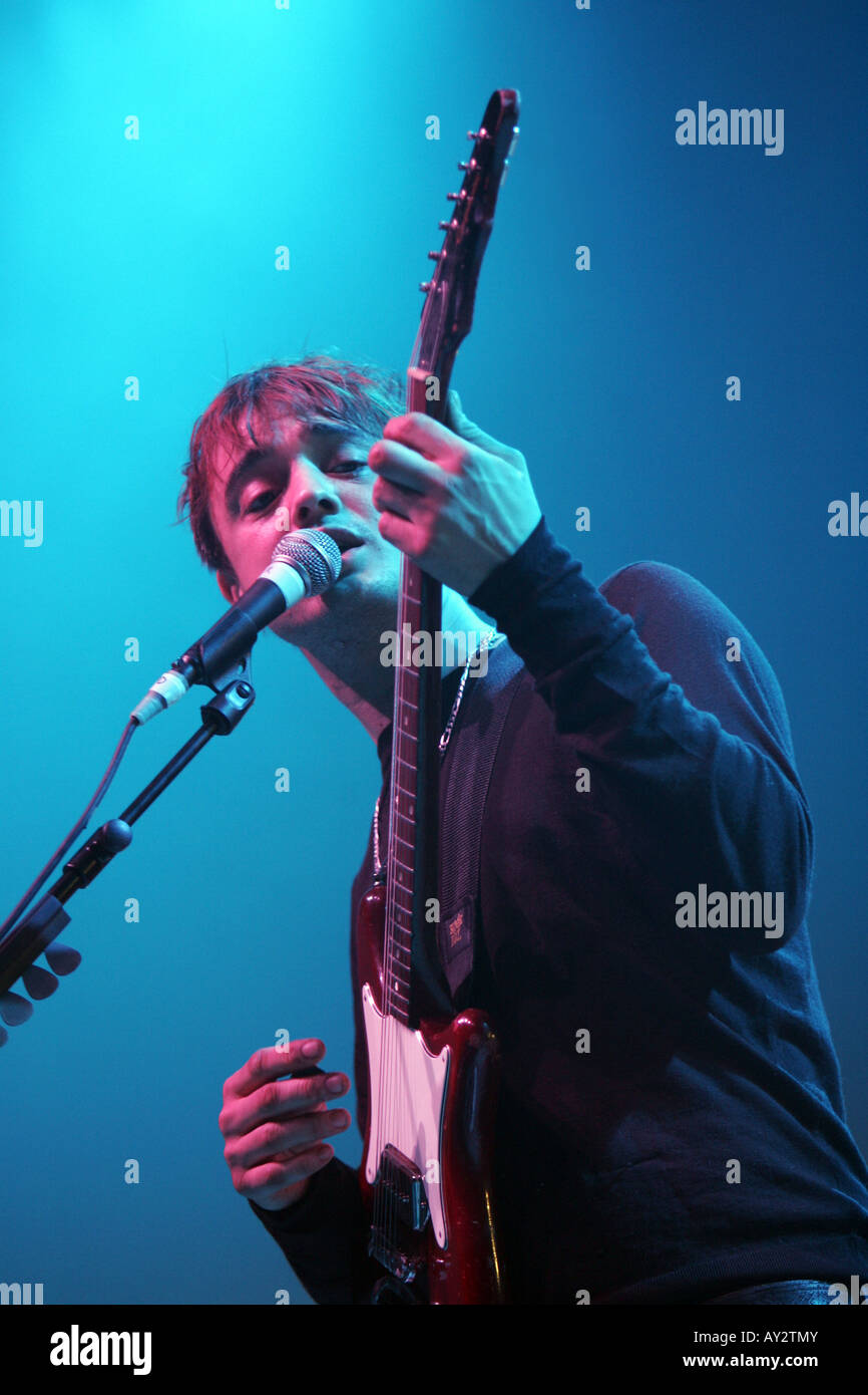 Pete Doherty at the Newcastle Arena, Newcastle upon Tyne, UK, with his band Babyshambles. Stock Photo