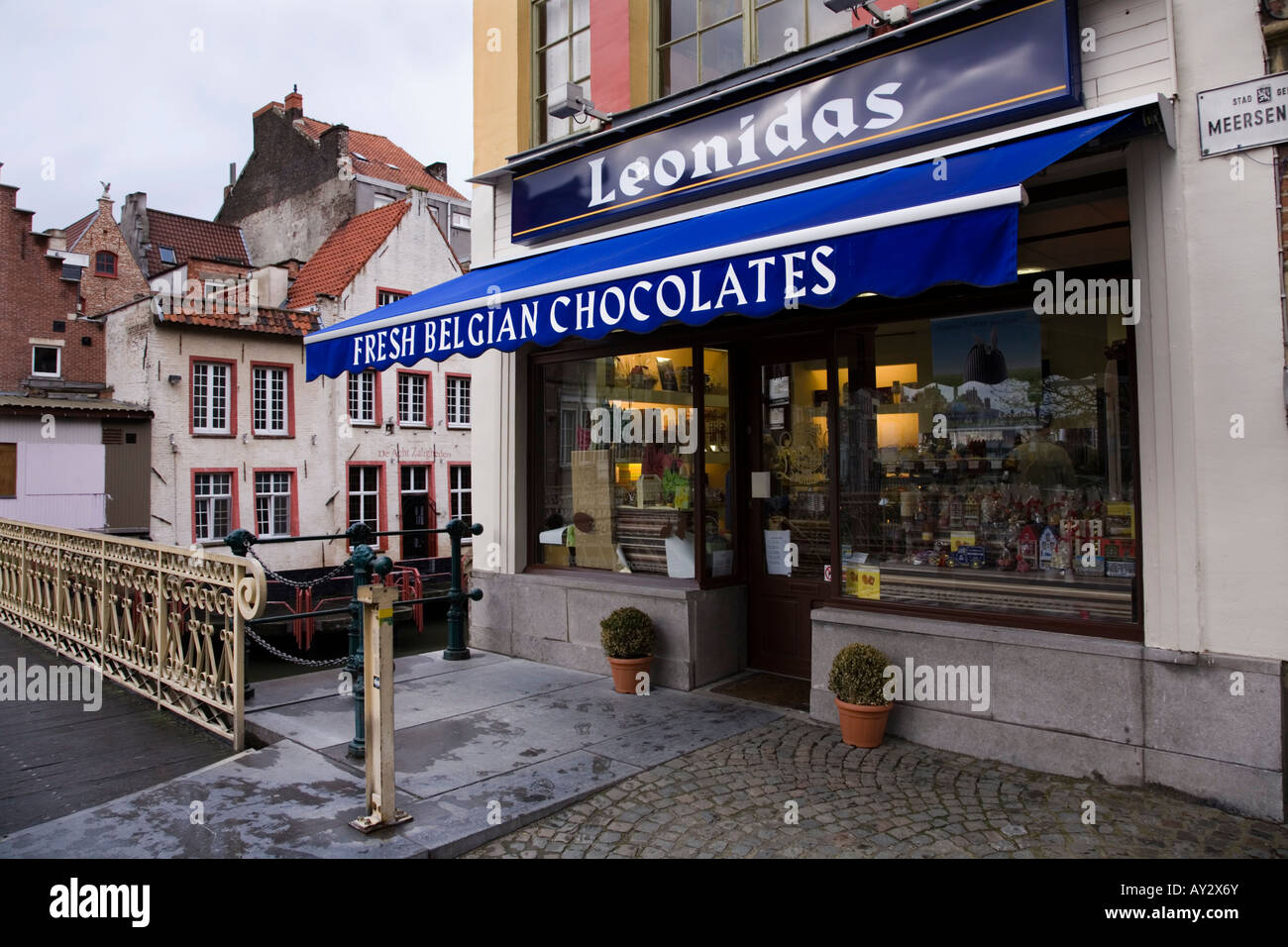 shop selling Belgium chocolate in Ghent, Belgium Stock Photo Alamy