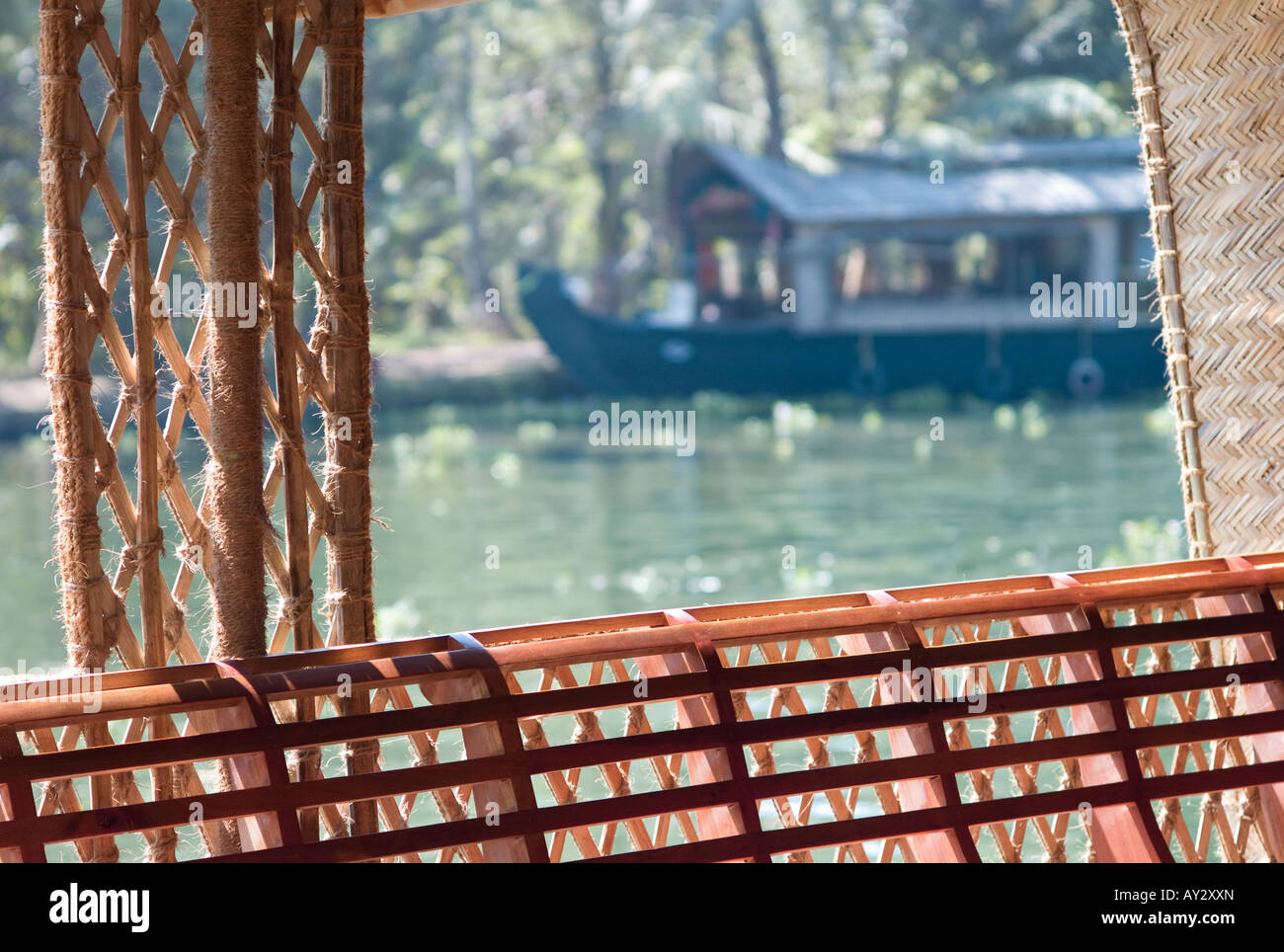 Kerala backwaters, boat trip Stock Photo