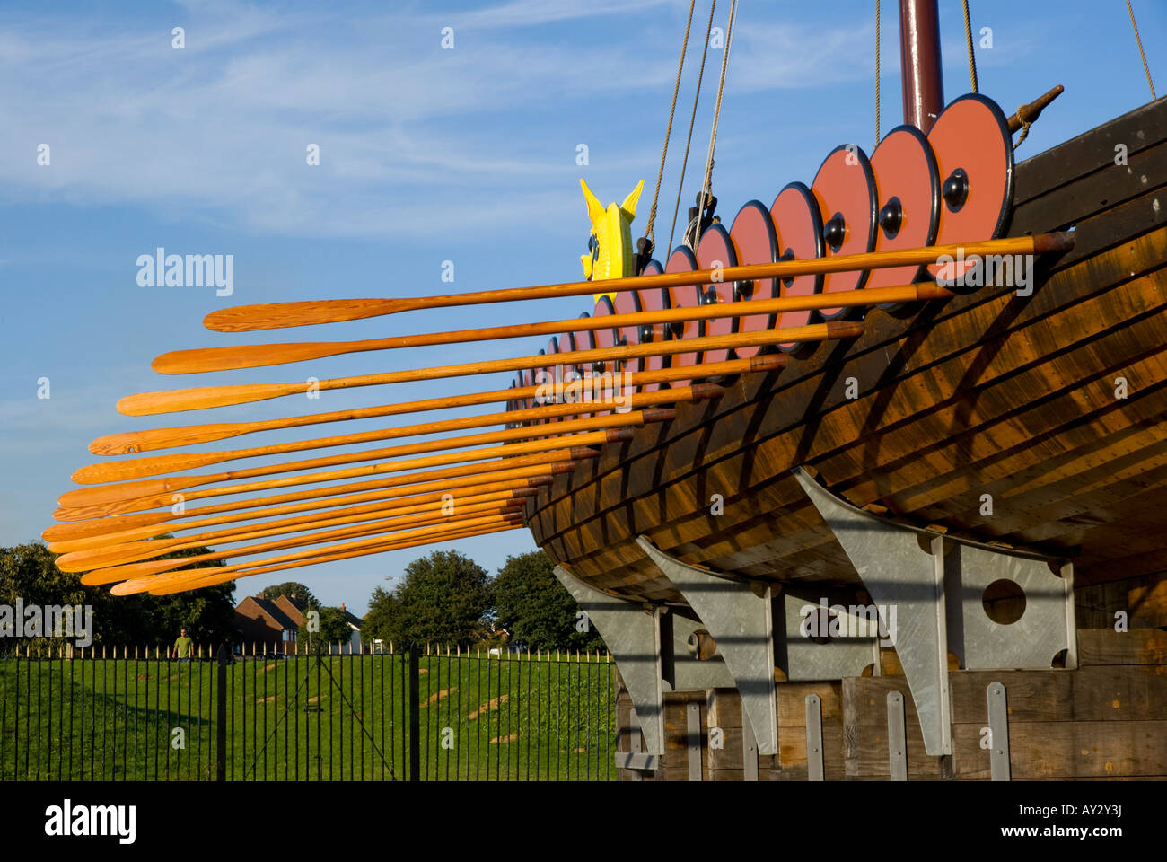 Europe UK england kent thanet ramsgate hugin viking ship Stock Photo