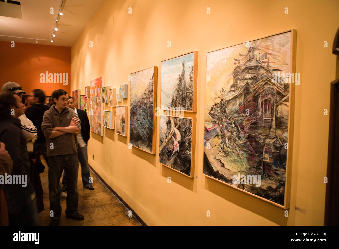 Contemporary Art Exhibit Los Angeles Stock Photo Alamy