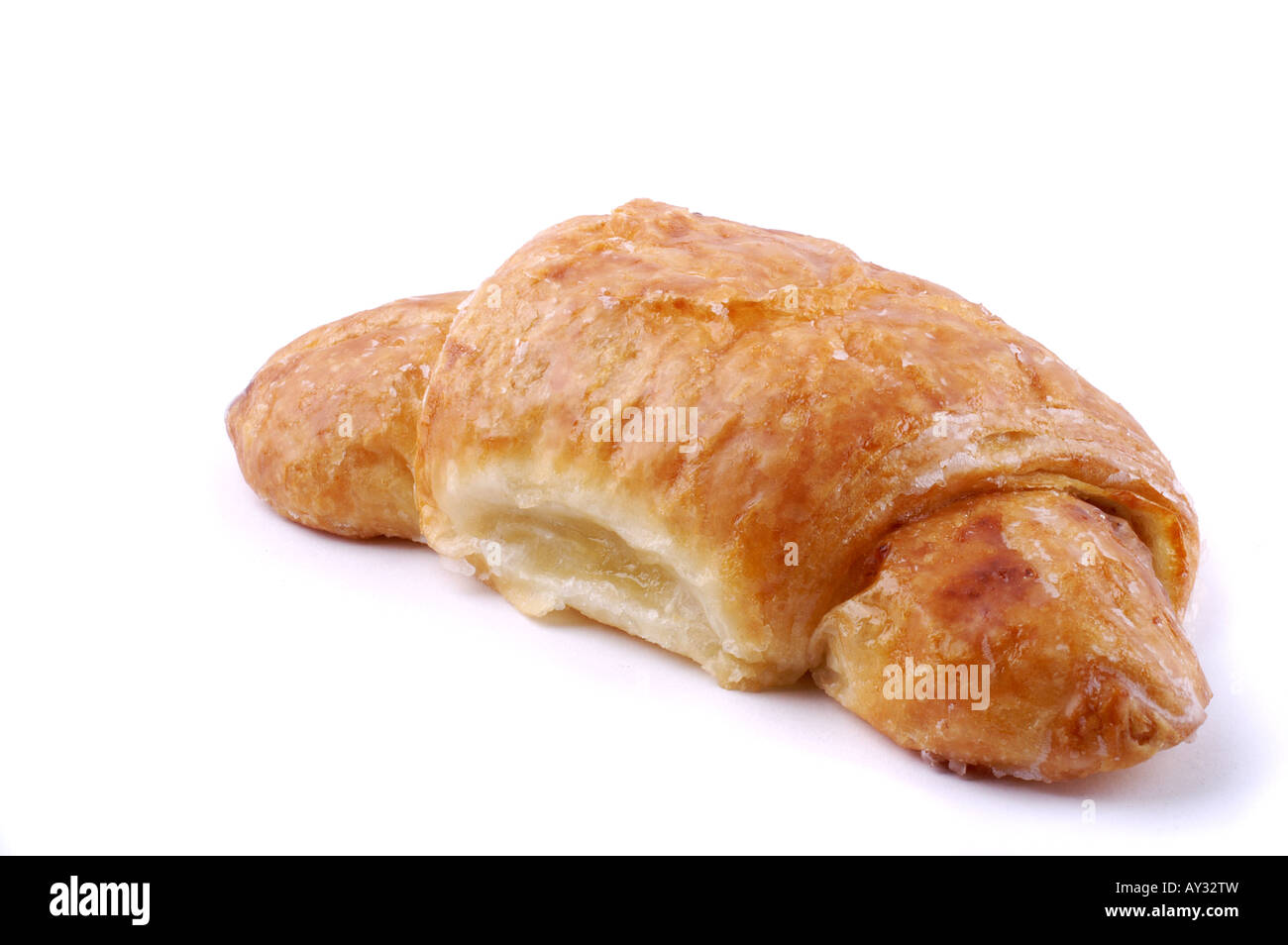 Nusshörnchen / Bavarian croissant stuffed with nuts Stock Photo