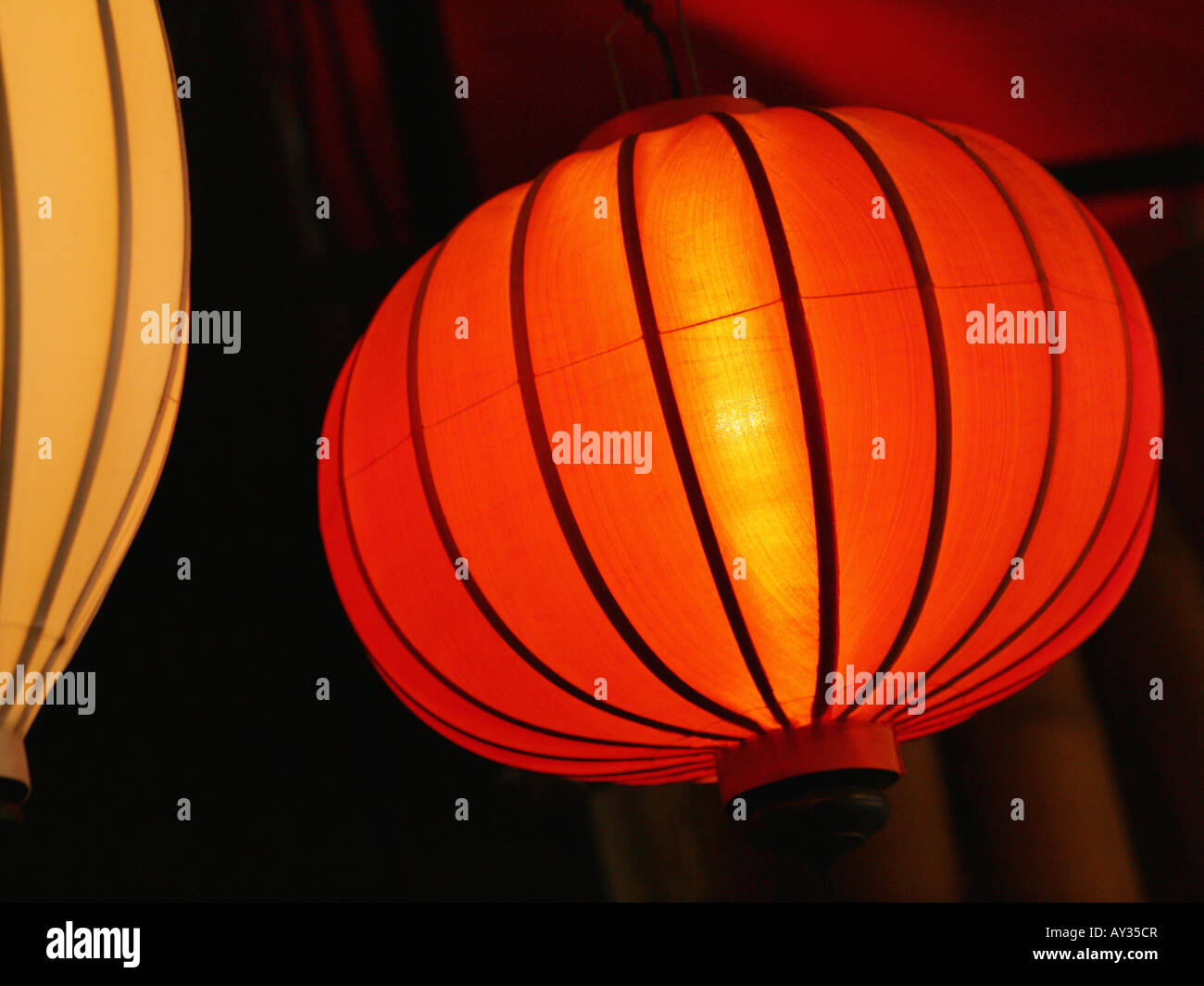Close-up of Chinese lanterns Stock Photo