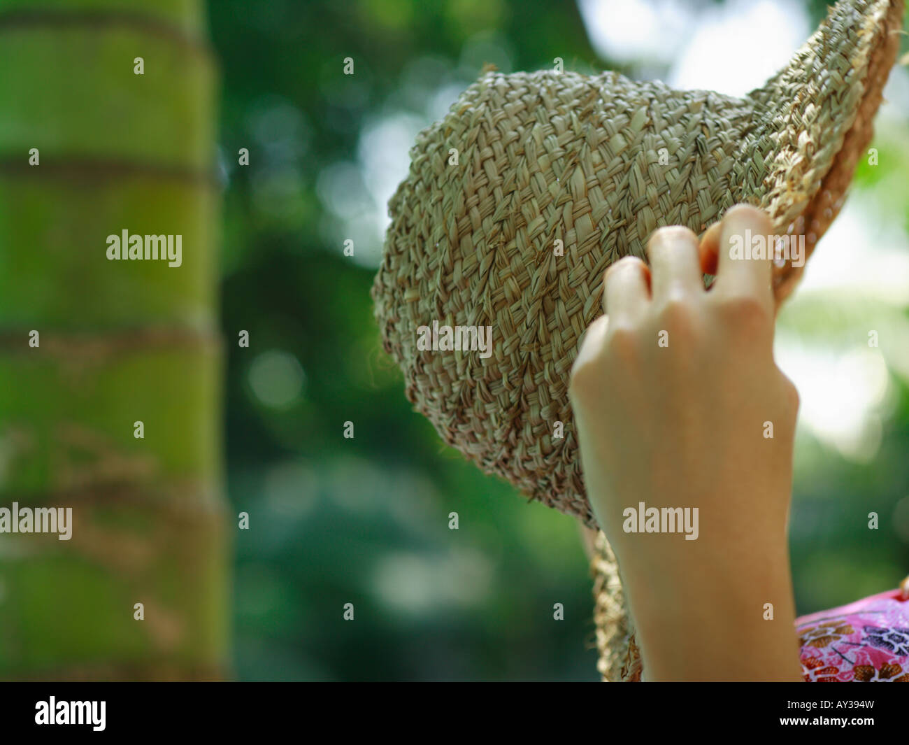 Womans hand holding hat hi-res stock photography and images - Alamy