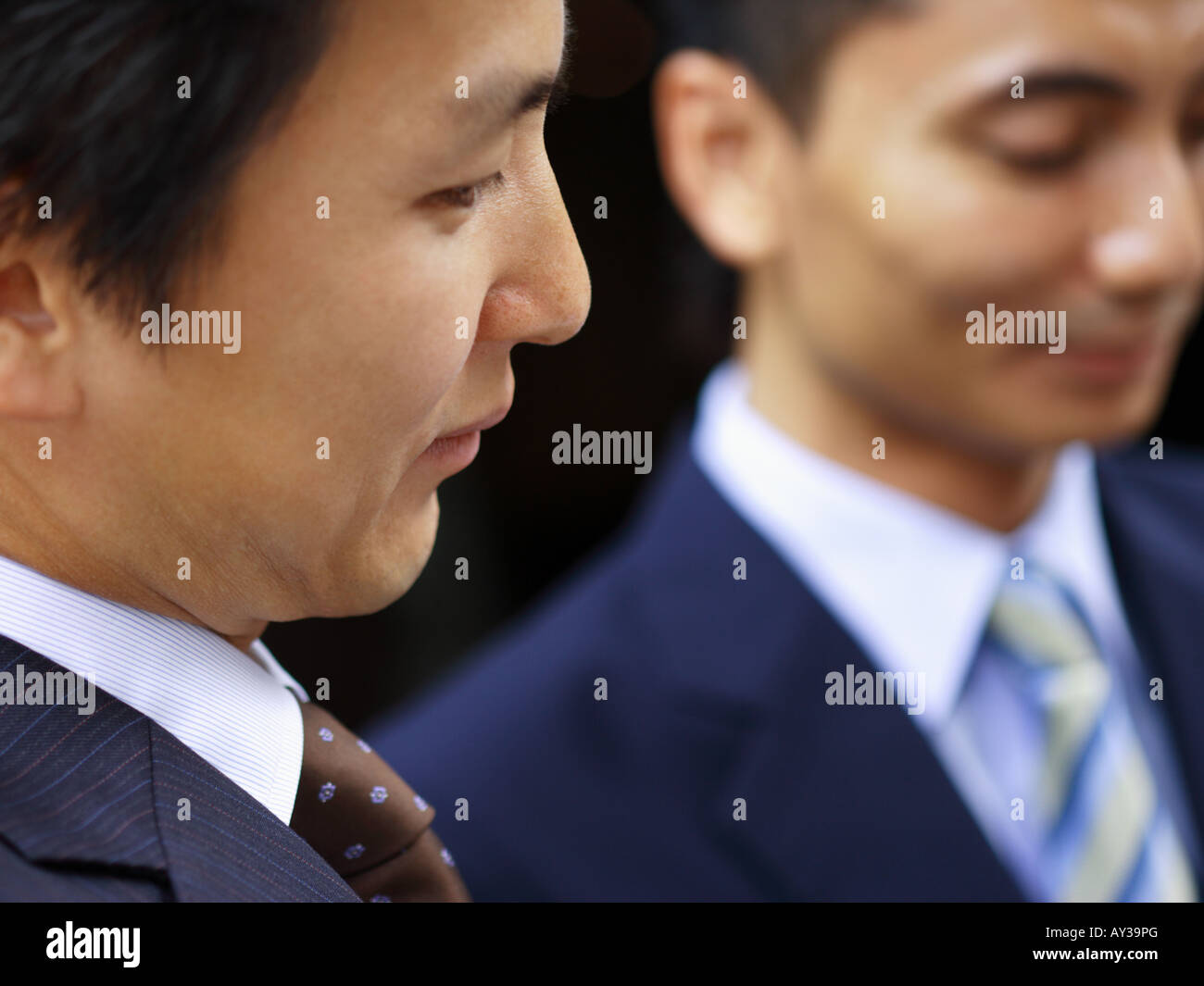 Close-up of two businessmen Stock Photo - Alamy