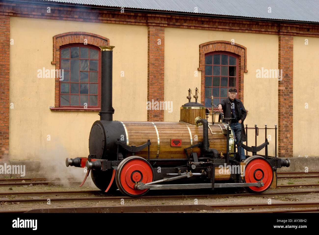 Old steam engine Stock Photo