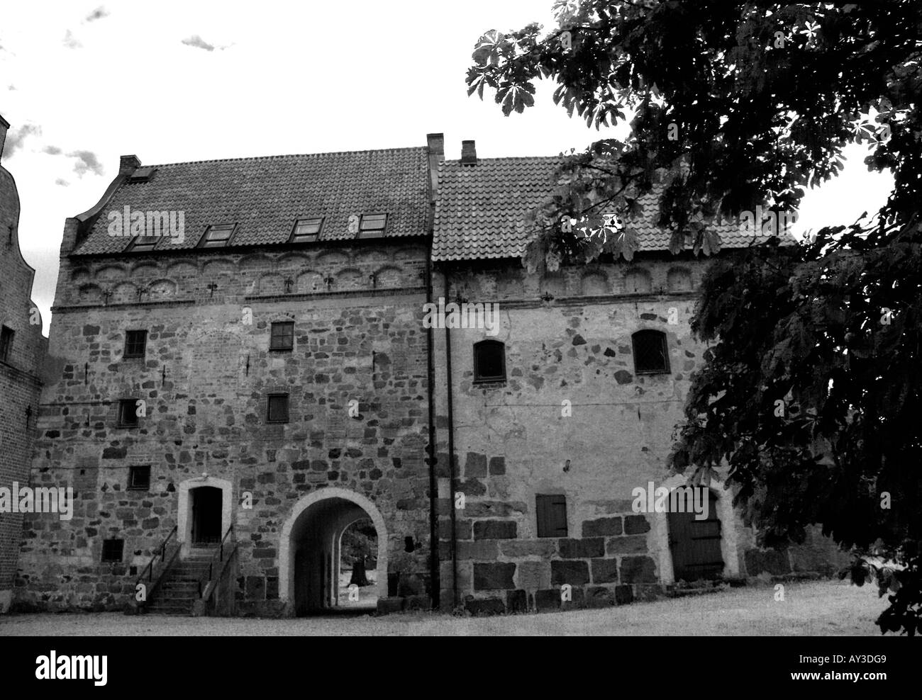 Borgeby castle Stock Photo