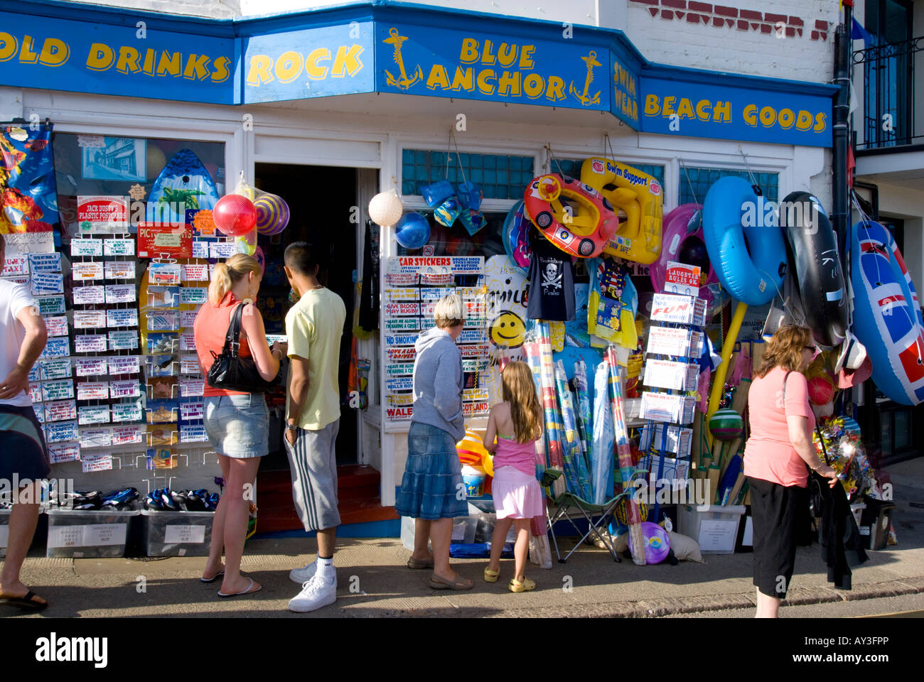 Europe UK england kent broadstairs beach goods shop Stock Photo