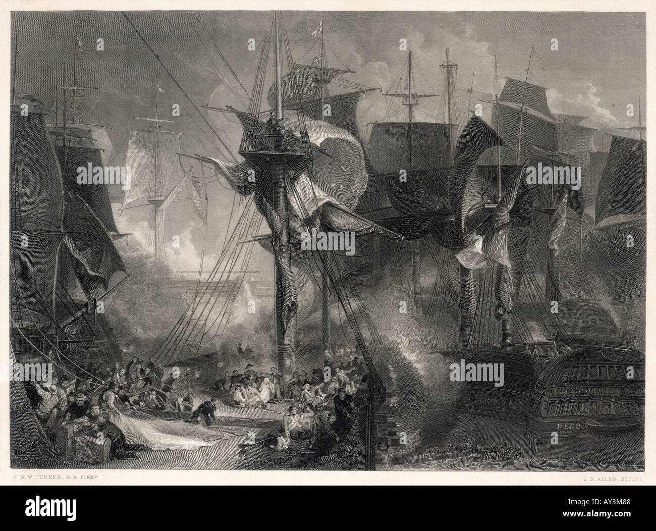 Trafalgar After Turner Stock Photo Alamy