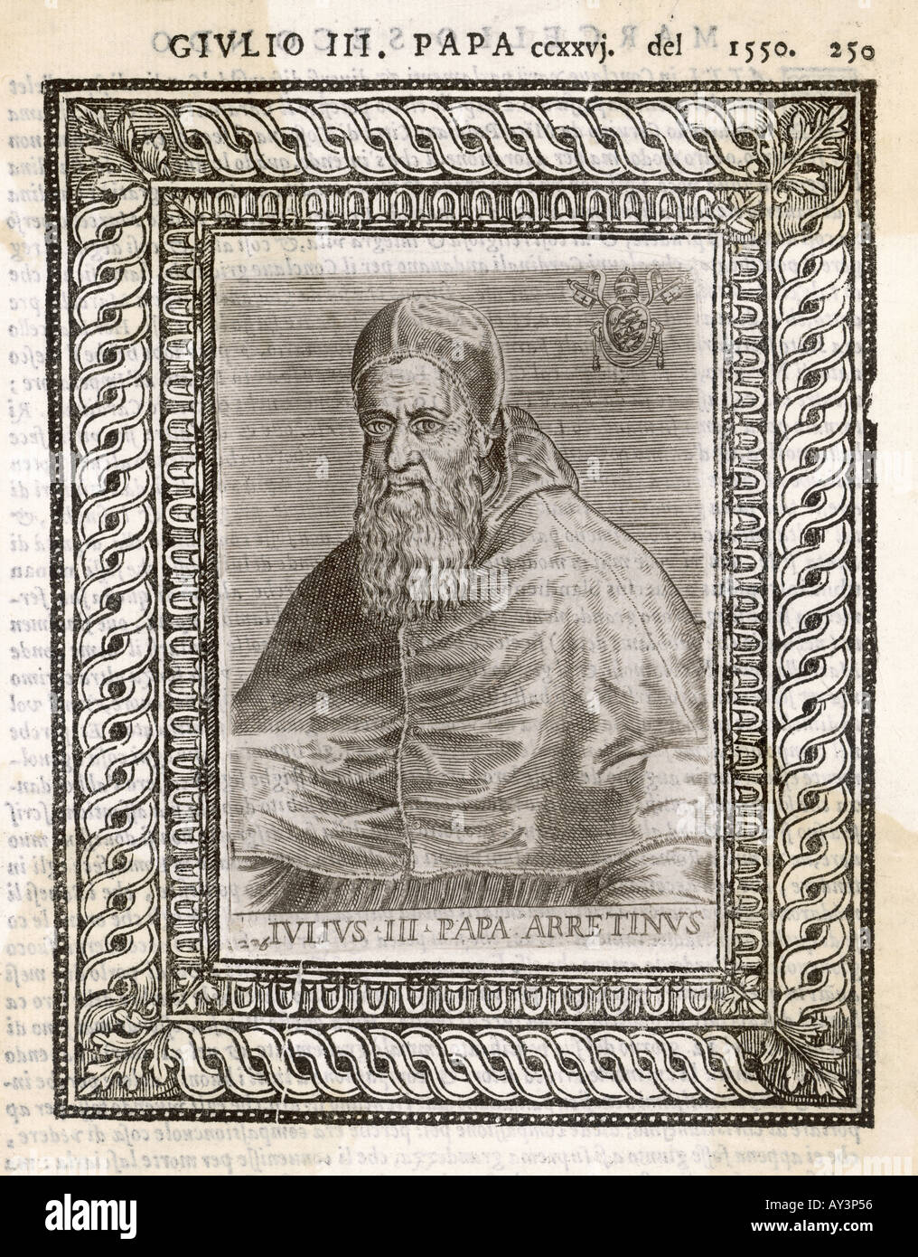 Pope Julius Iii Stock Photo
