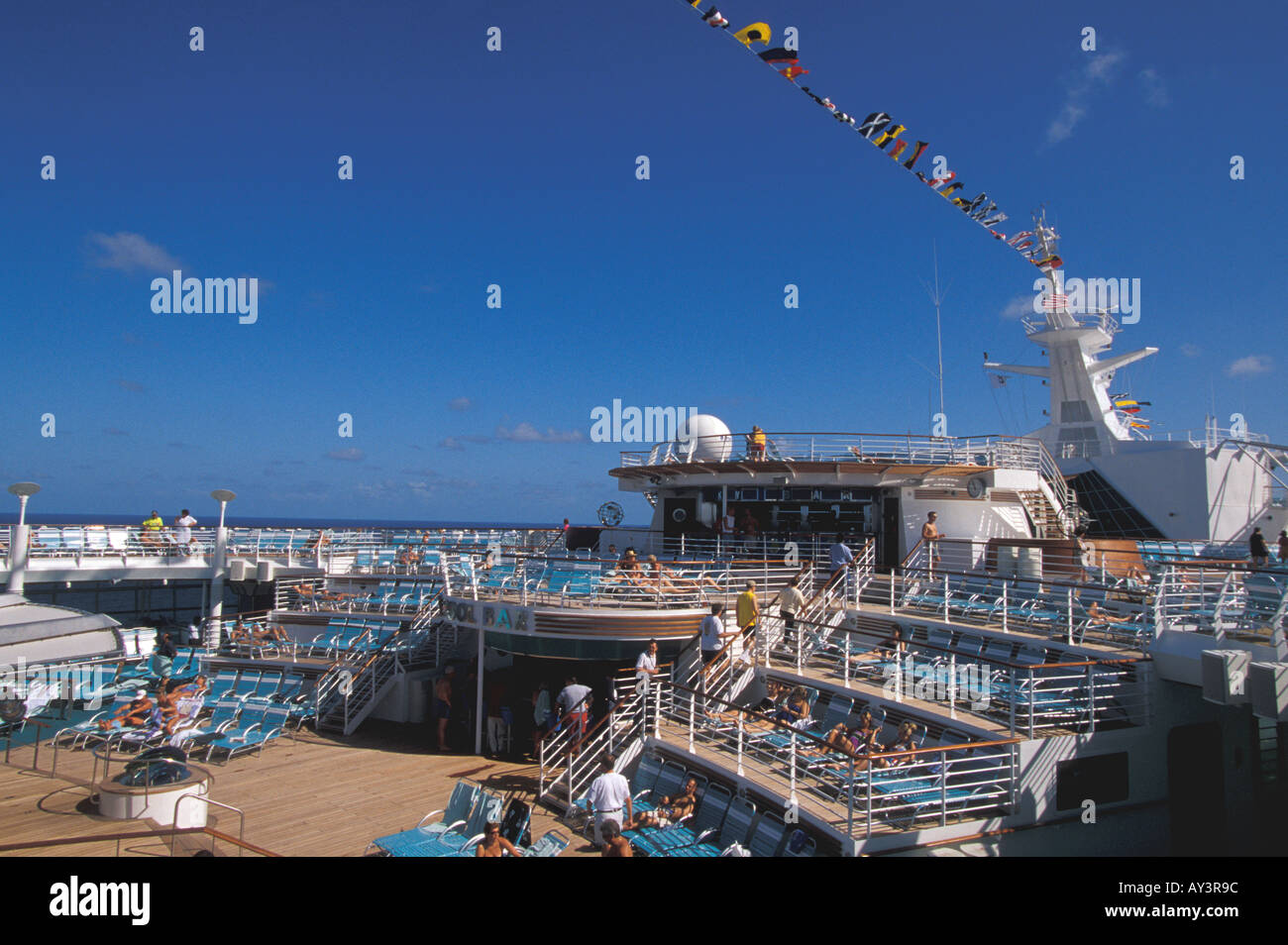 Cruise Ship Explorer Of The Seas Swimming Pool Stock Photo Alamy