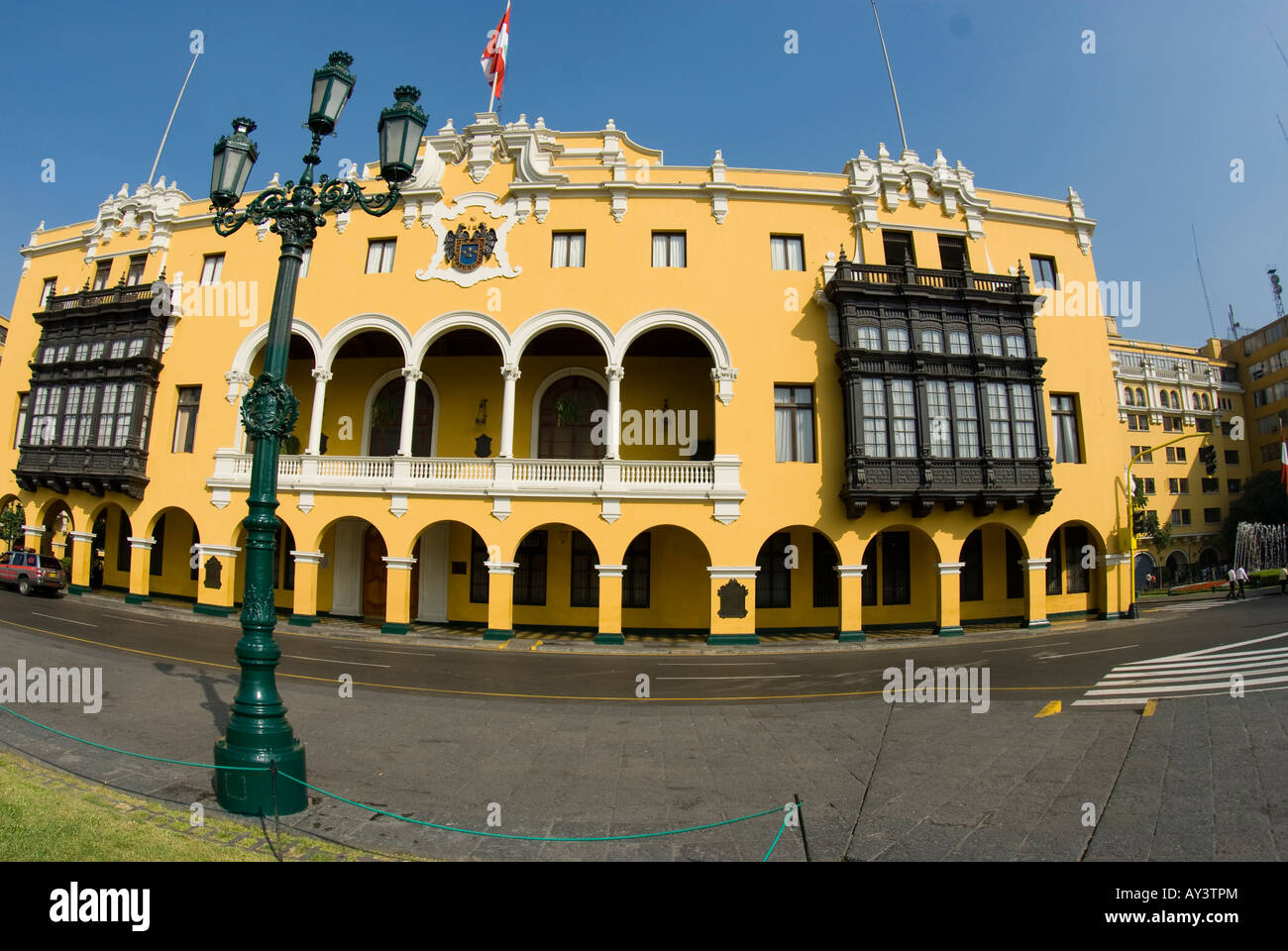 la municipalidad de lima municipal building city hall on plaza mayor armas lima peru Stock Photo