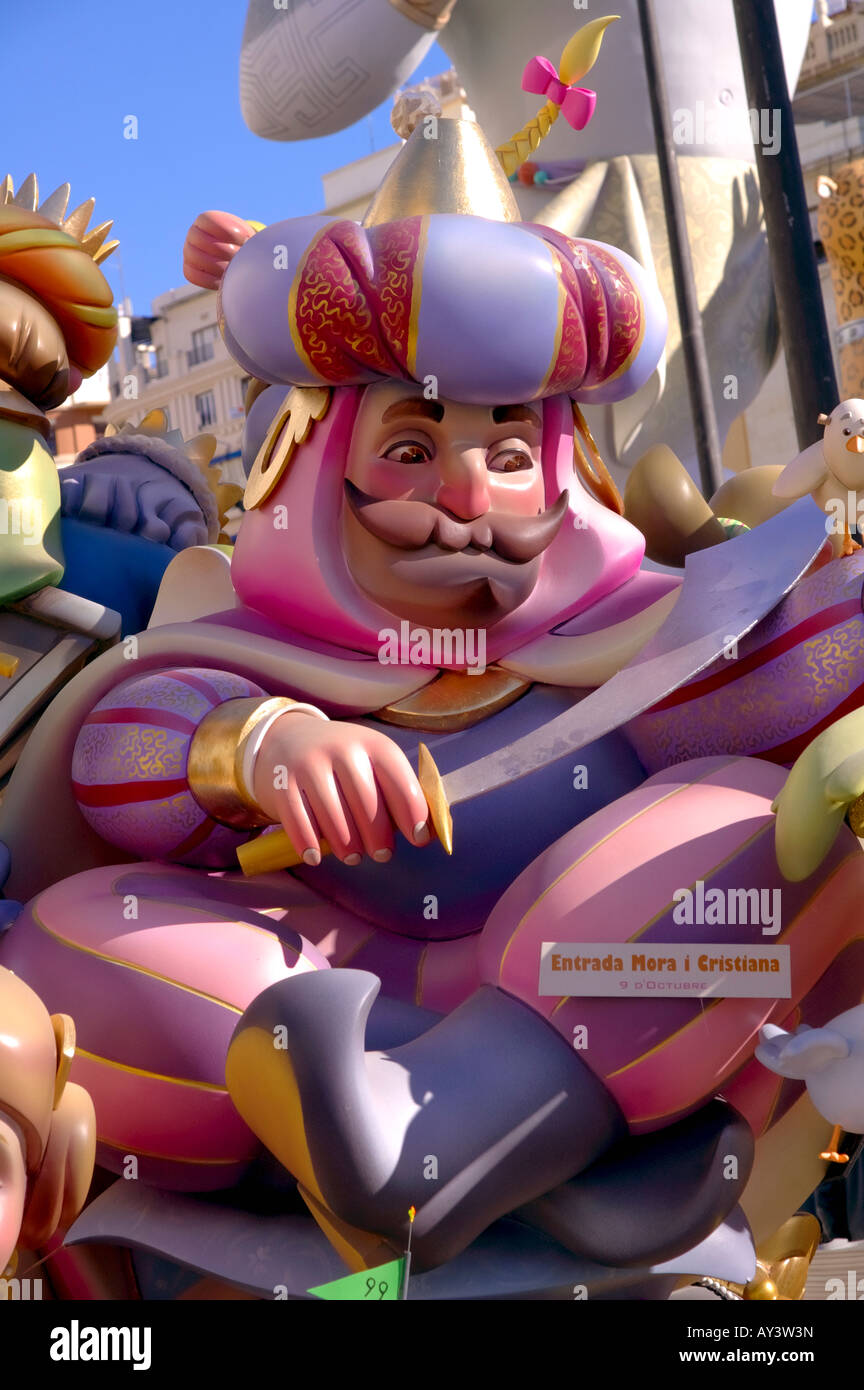 Las Fallas, Valencia's biggest festival Stock Photo