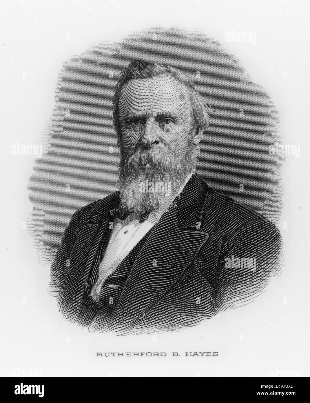 Rutherford B Hayes 19c Stock Photo Alamy