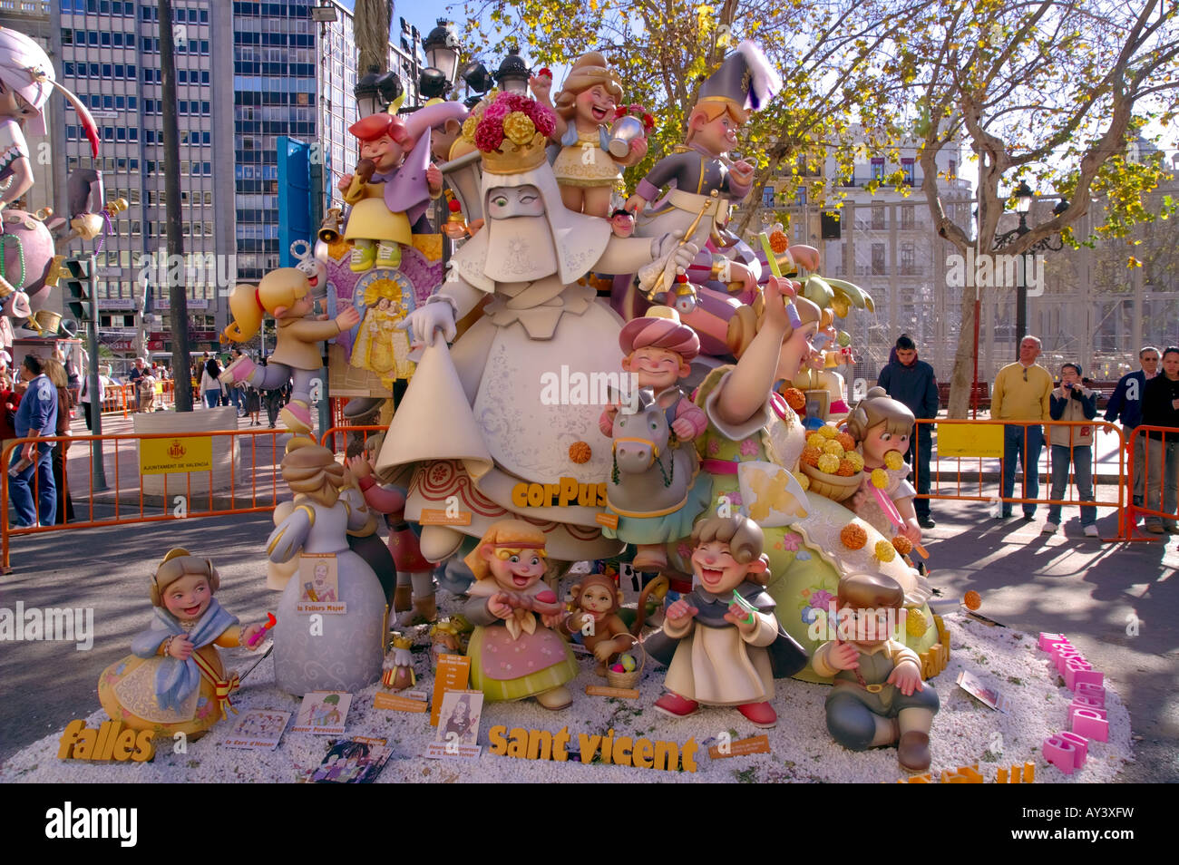 Las Fallas, Valencia's biggest festival Stock Photo