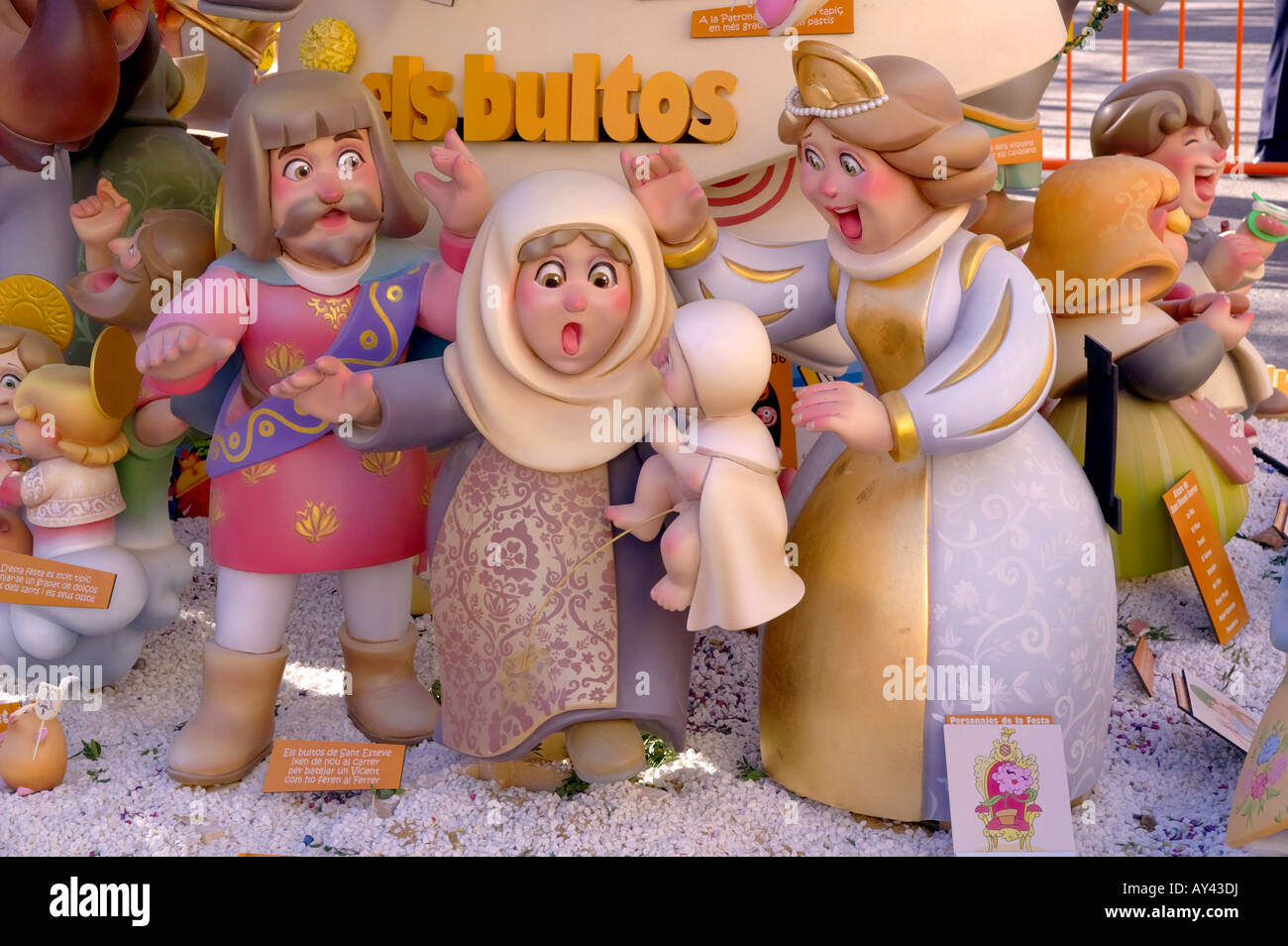 Las Fallas, Valencia's biggest festival Stock Photo