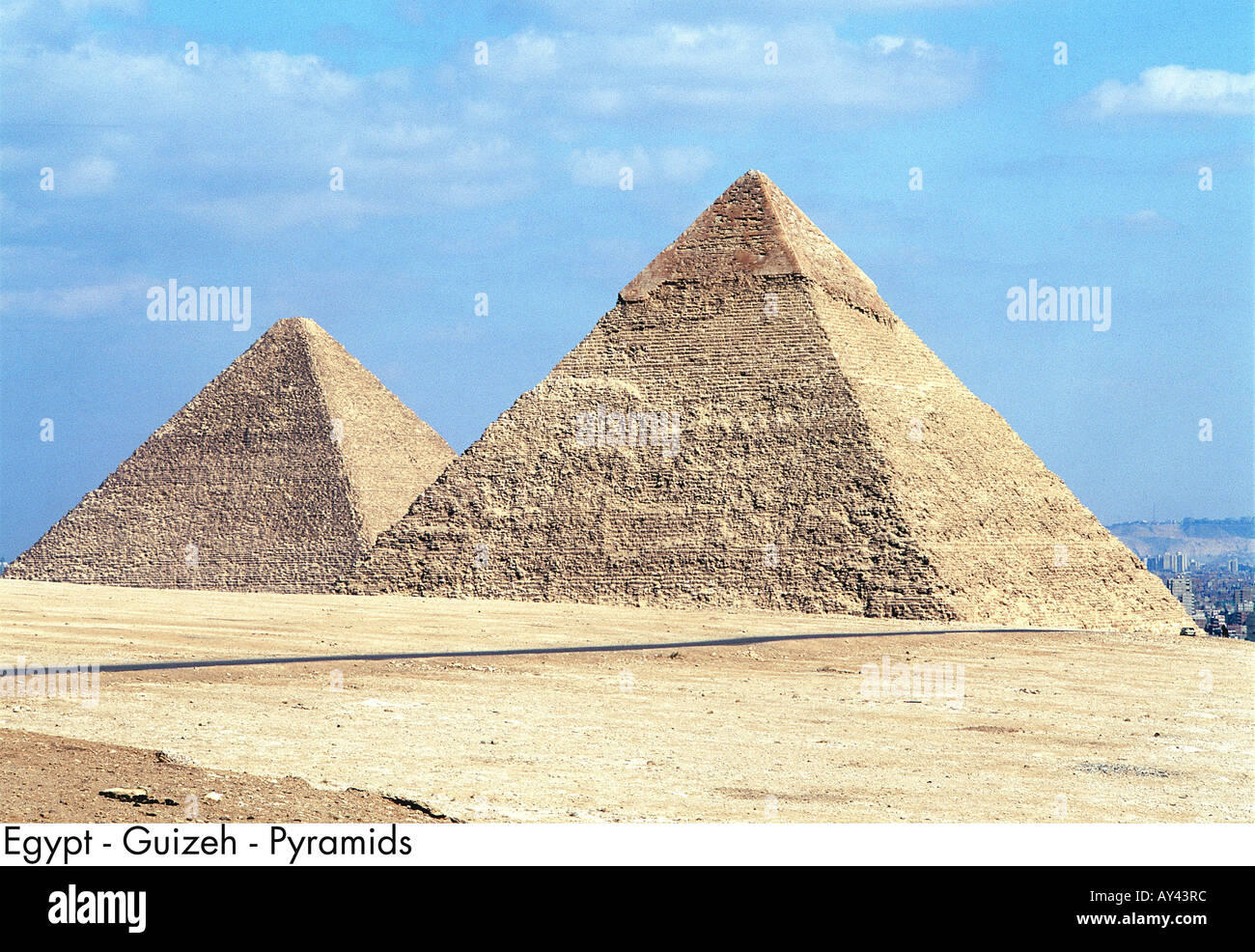 Egypt Guizeh Pyramids Stock Photo