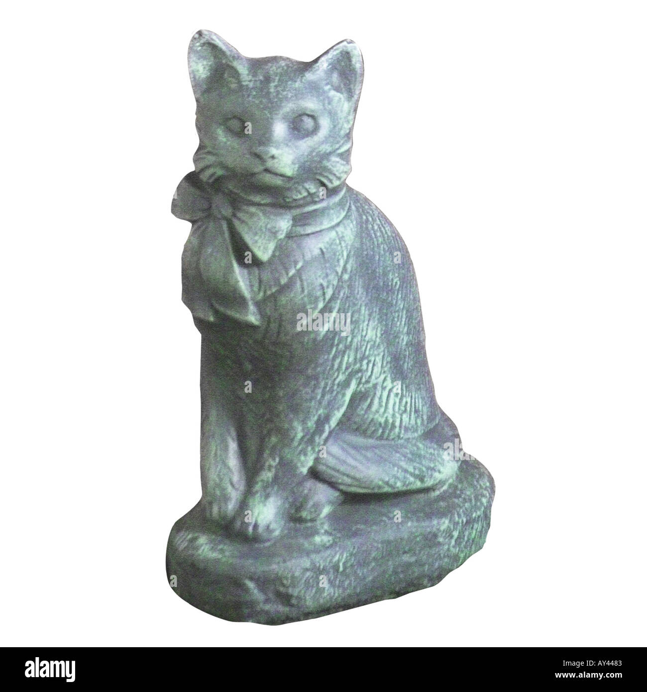 Statues Sculptures Lawn Ornaments Decorations Cats Stock Photo Alamy