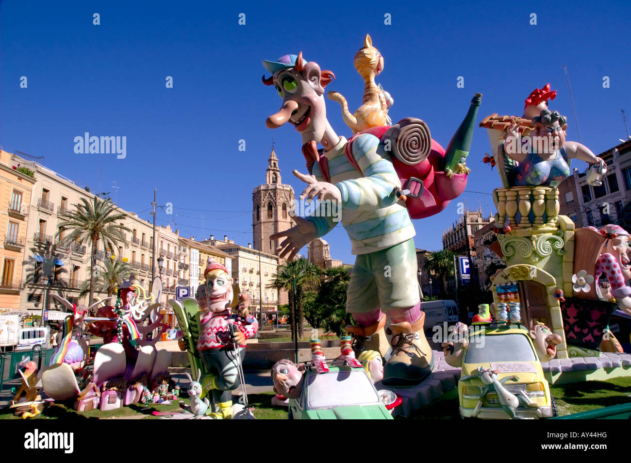 Las Fallas, Valencia's biggest festival Stock Photo