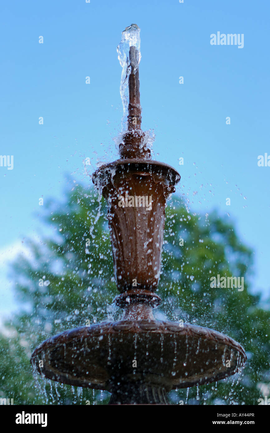 Fountain in the park Stock Photo Alamy