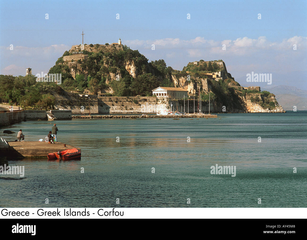 Greece Greek Islands Corfou Stock Photo