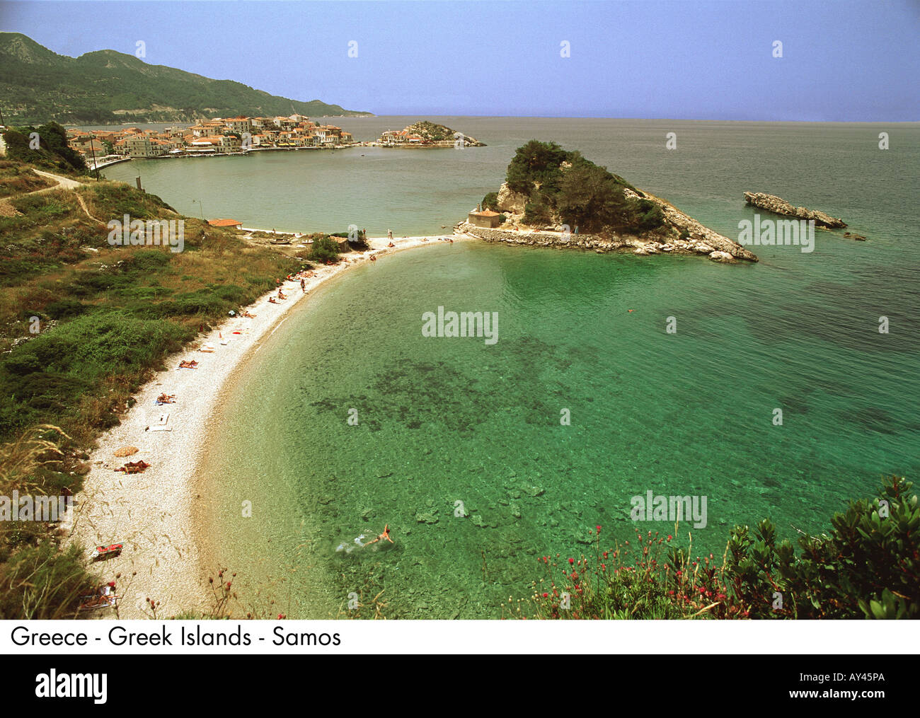 Greece Greek Islands Samos Stock Photo