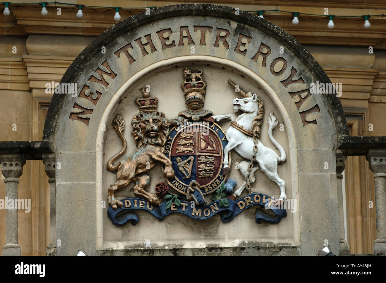 Bath new theatre royal coat of arms Stock Photo