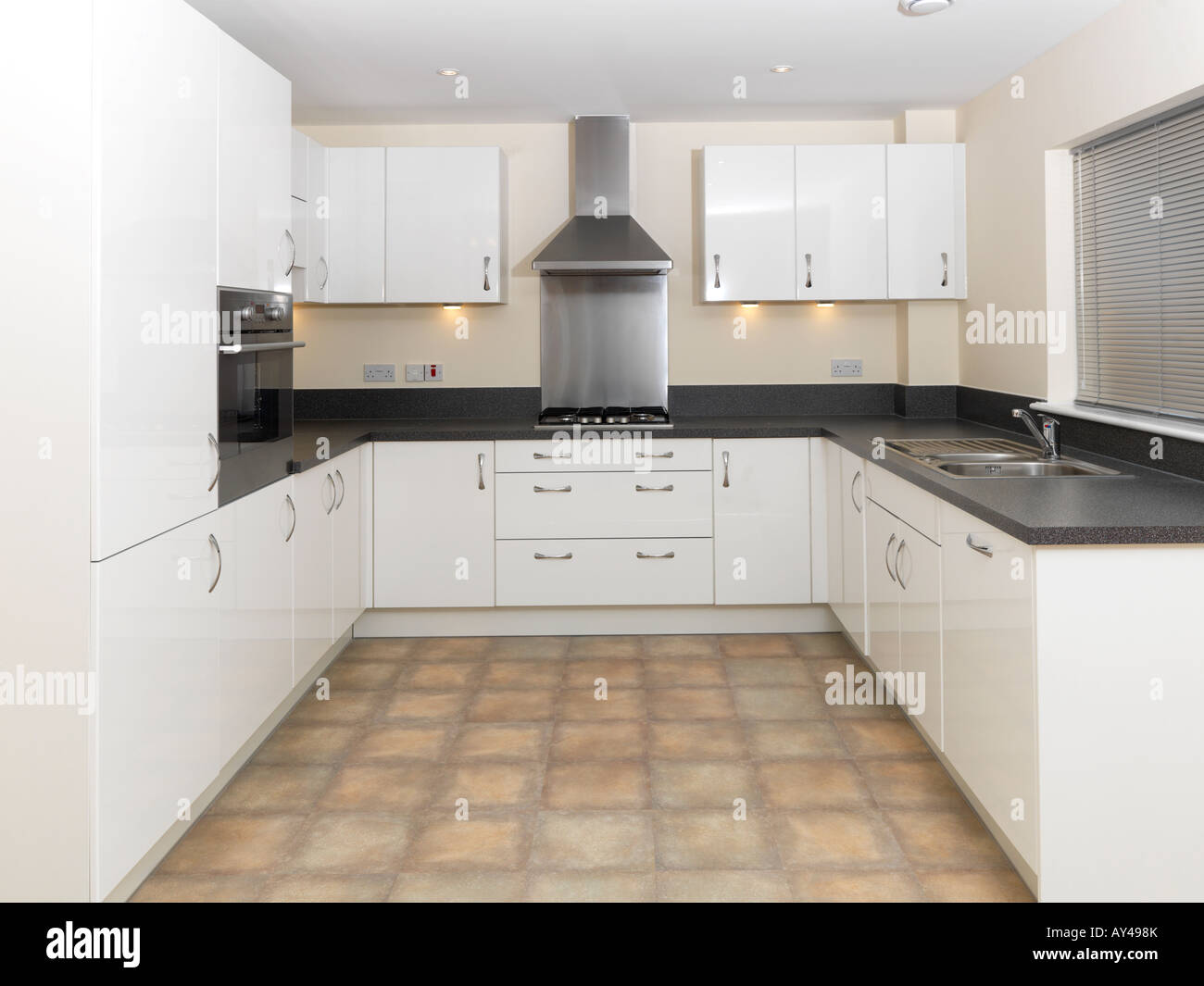 Luxury Flat Interior Kitchen Stock Photo - Alamy