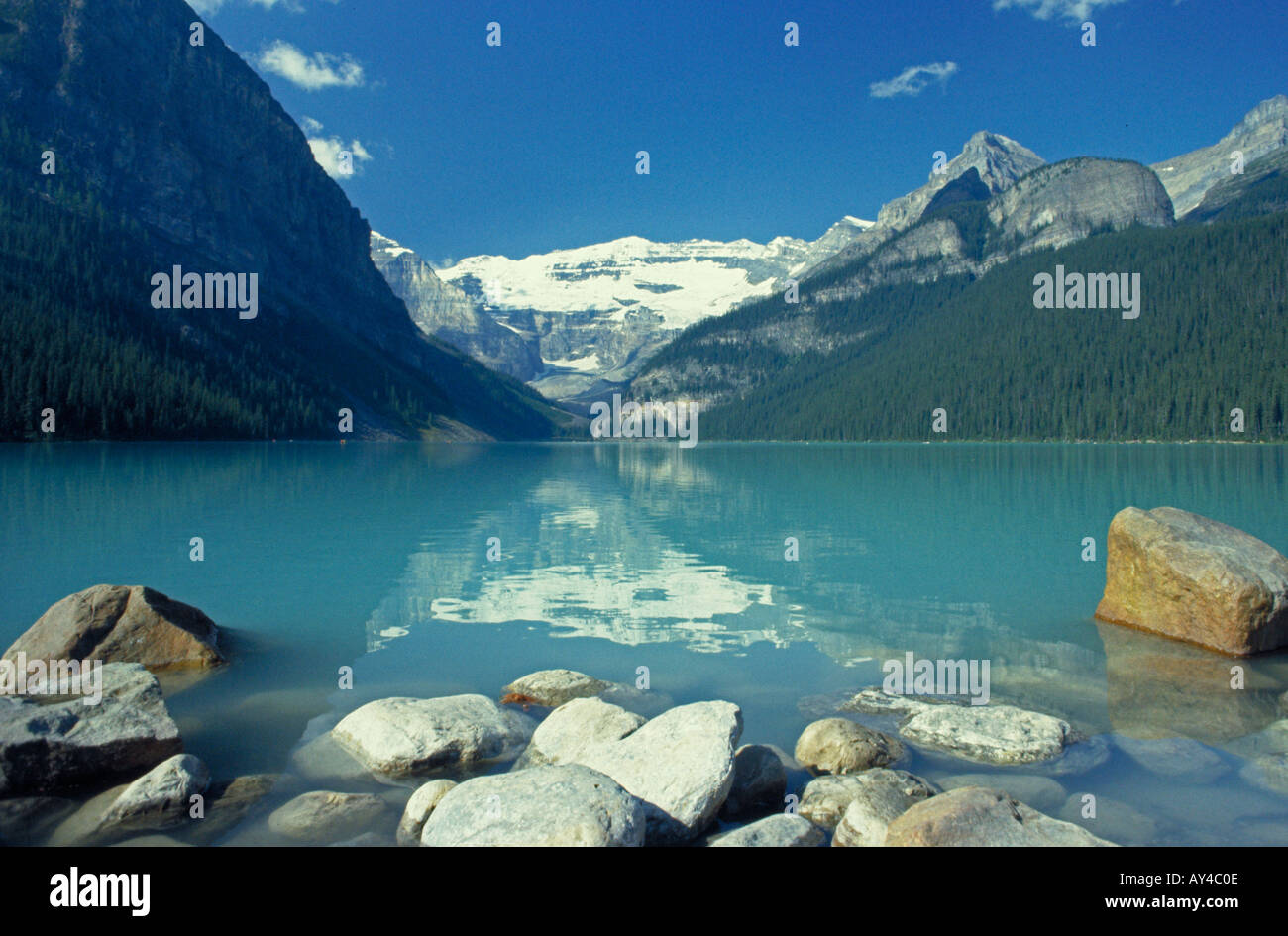 Lake Louise in Alberta Canada Stock Photo - Alamy
