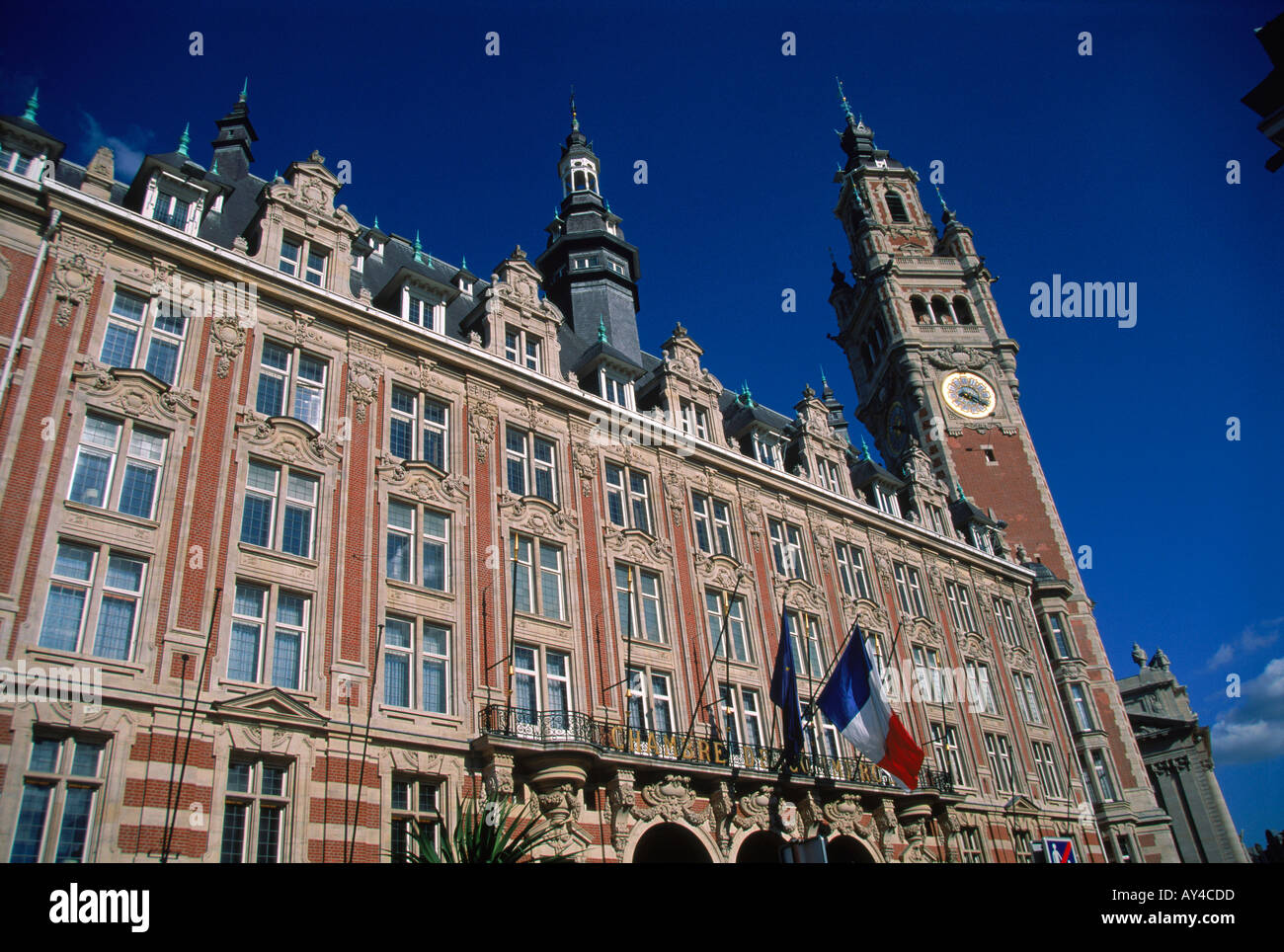The Chamber of Commerce of the town of Lille Stock Photo