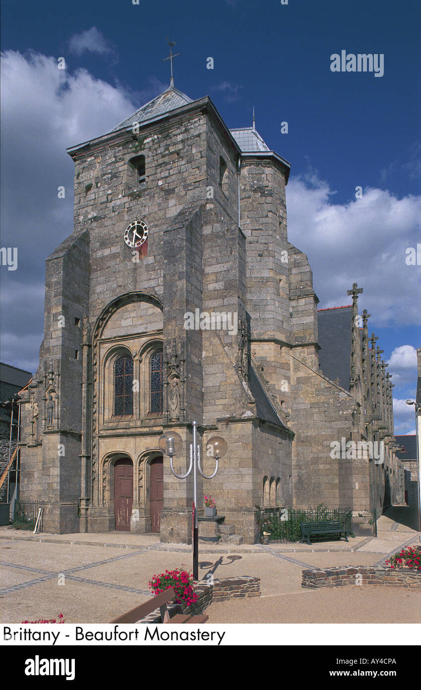 Brittany Beaufort Monastery Stock Photo