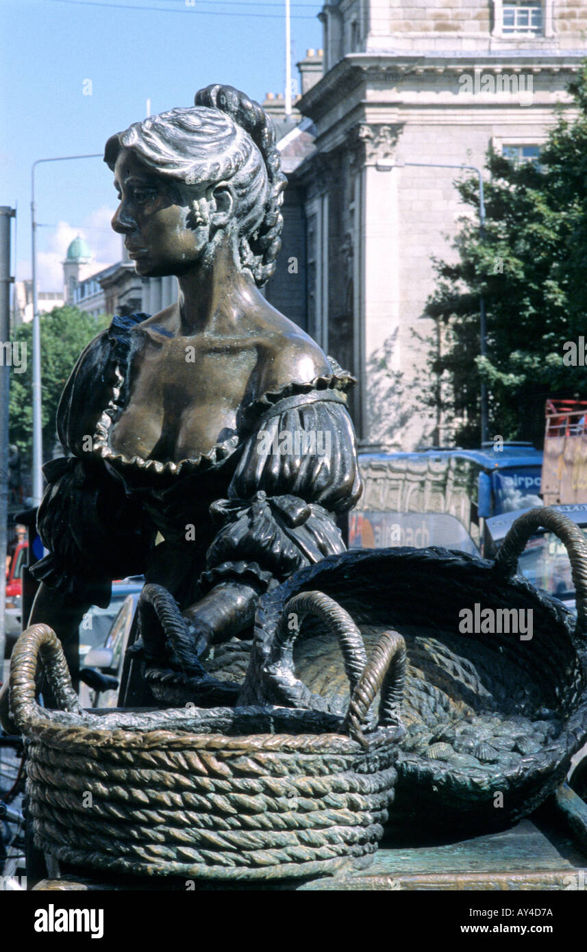 Rough cast bronze Statue of Molly Malone Stock Photo Alamy