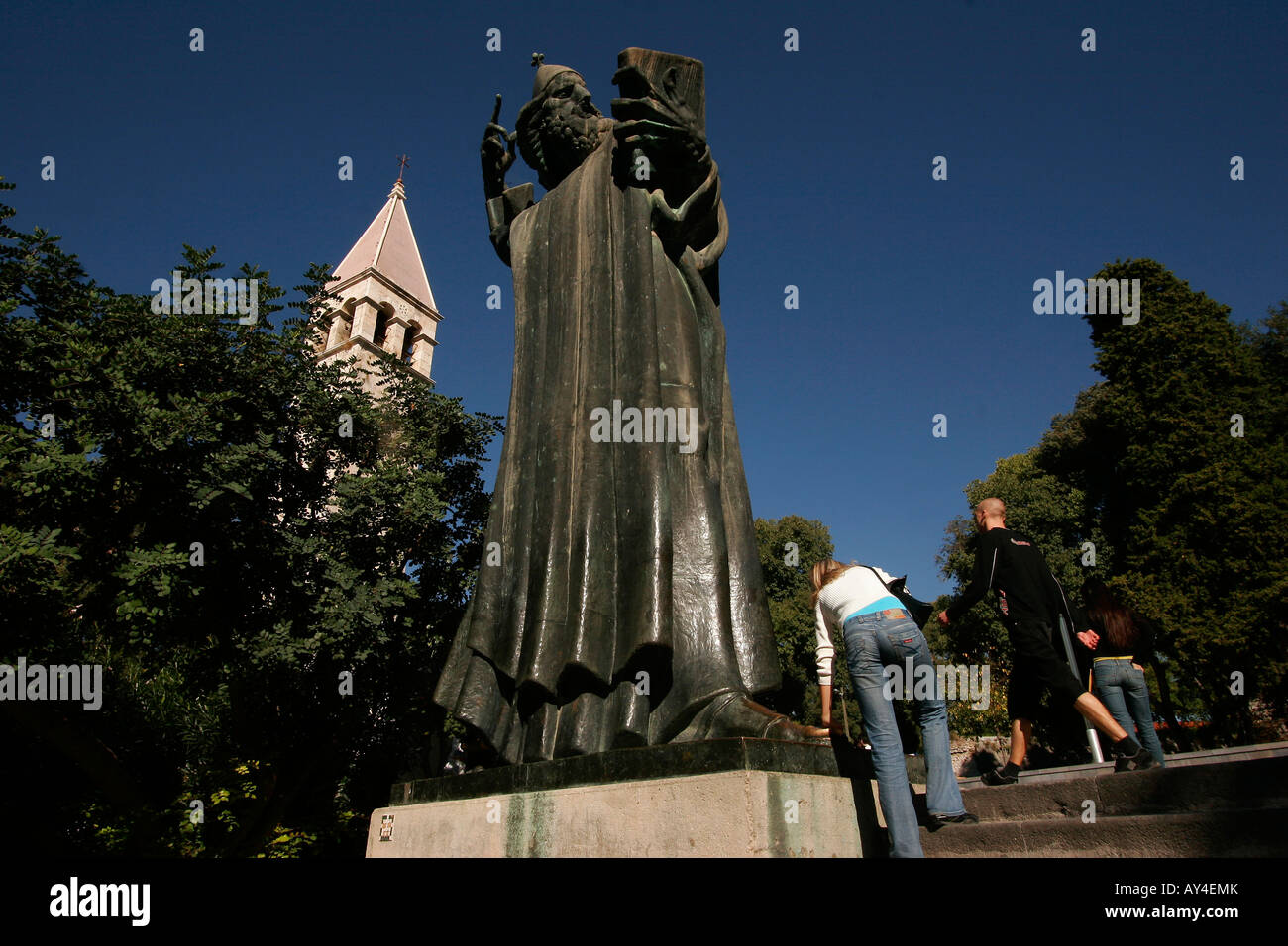 Statue of Gregory of Nin by Ivan Meštrović, 1929 in Split Croatia Stock Photo