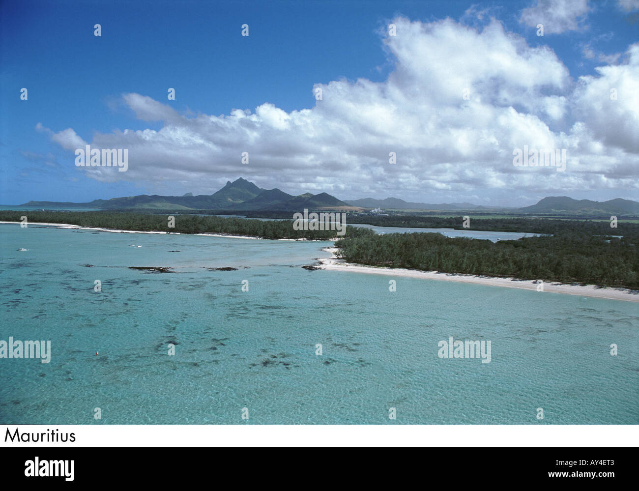 Ile aux Cerfs,landscape, coral reef, Stock Photo